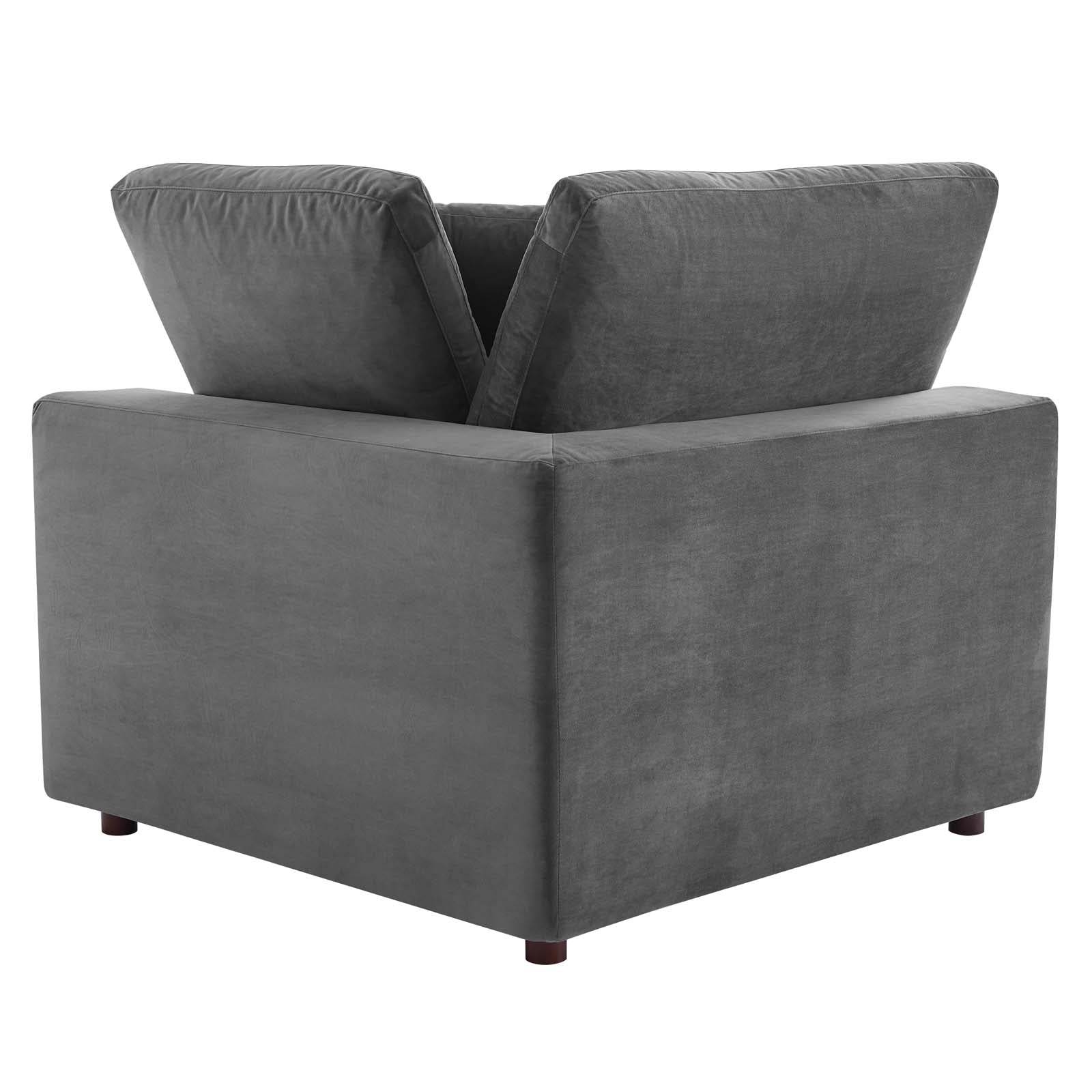 Commix Down Filled Overstuffed Performance Velvet Loveseat - East Shore Modern Home Furnishings