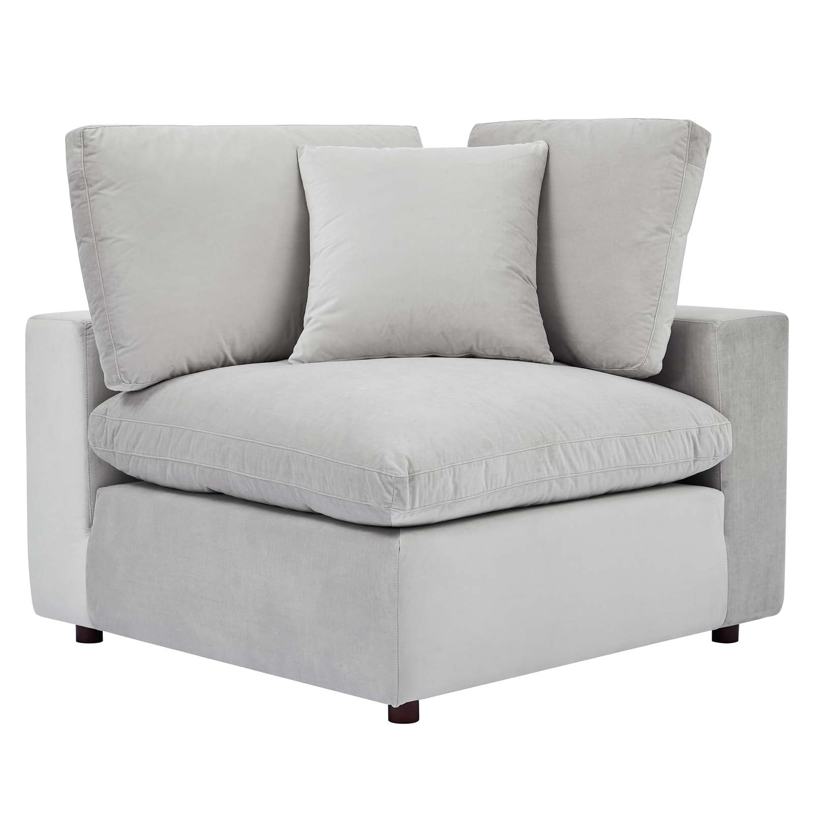 Commix Down Filled Overstuffed Performance Velvet Loveseat - East Shore Modern Home Furnishings