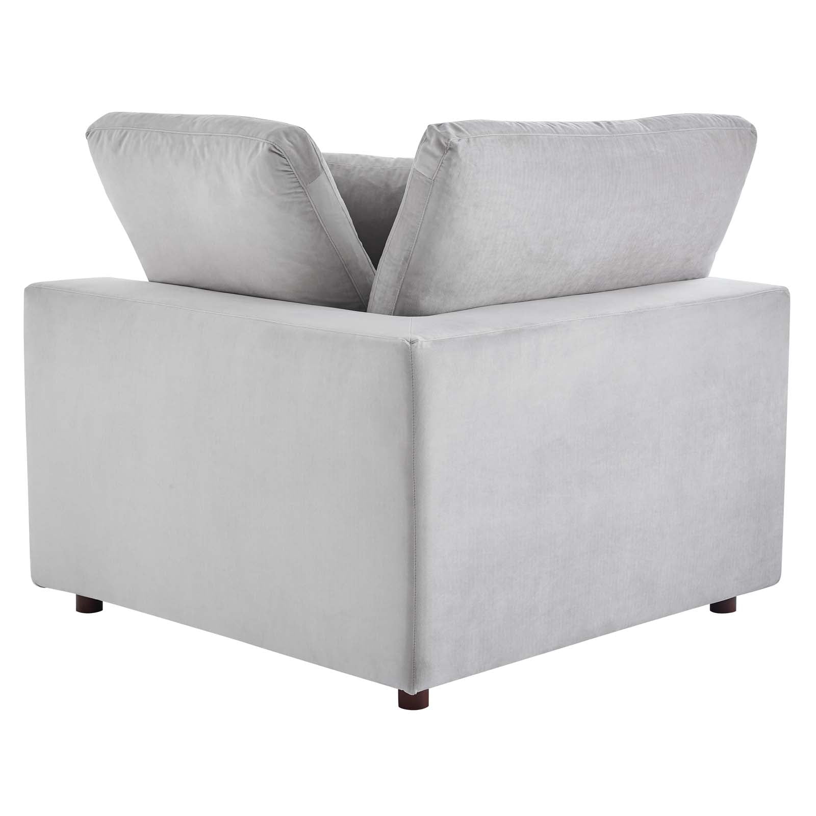 Commix Down Filled Overstuffed Performance Velvet Loveseat - East Shore Modern Home Furnishings