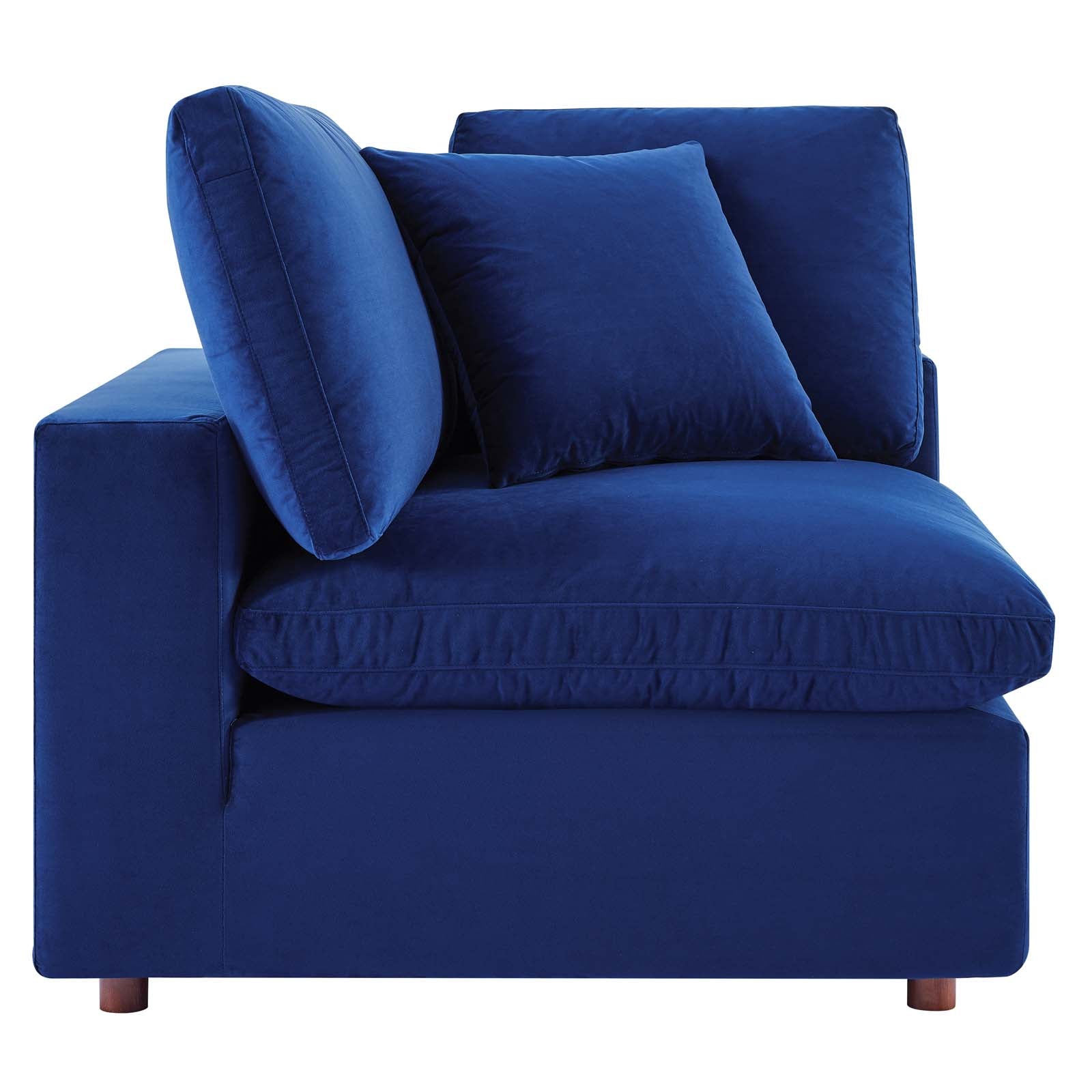 Commix Down Filled Overstuffed Performance Velvet Loveseat - East Shore Modern Home Furnishings