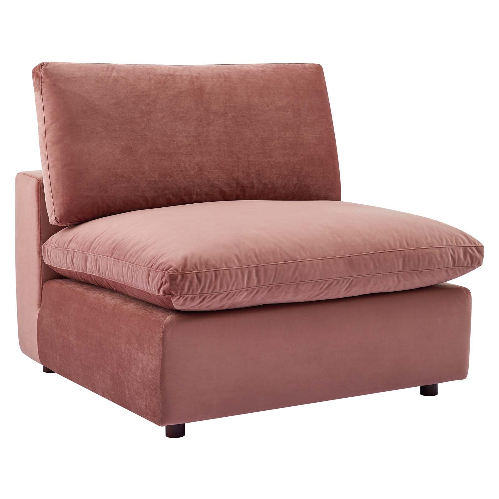 Commix Down Filled Overstuffed Performance Velvet 4-Seater Sofa - East Shore Modern Home Furnishings