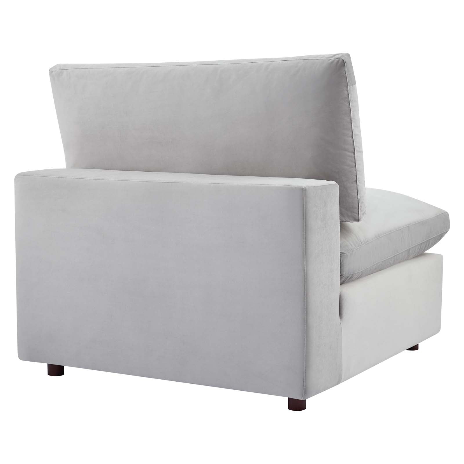 Commix Down Filled Overstuffed Performance Velvet 4-Seater Sofa - East Shore Modern Home Furnishings