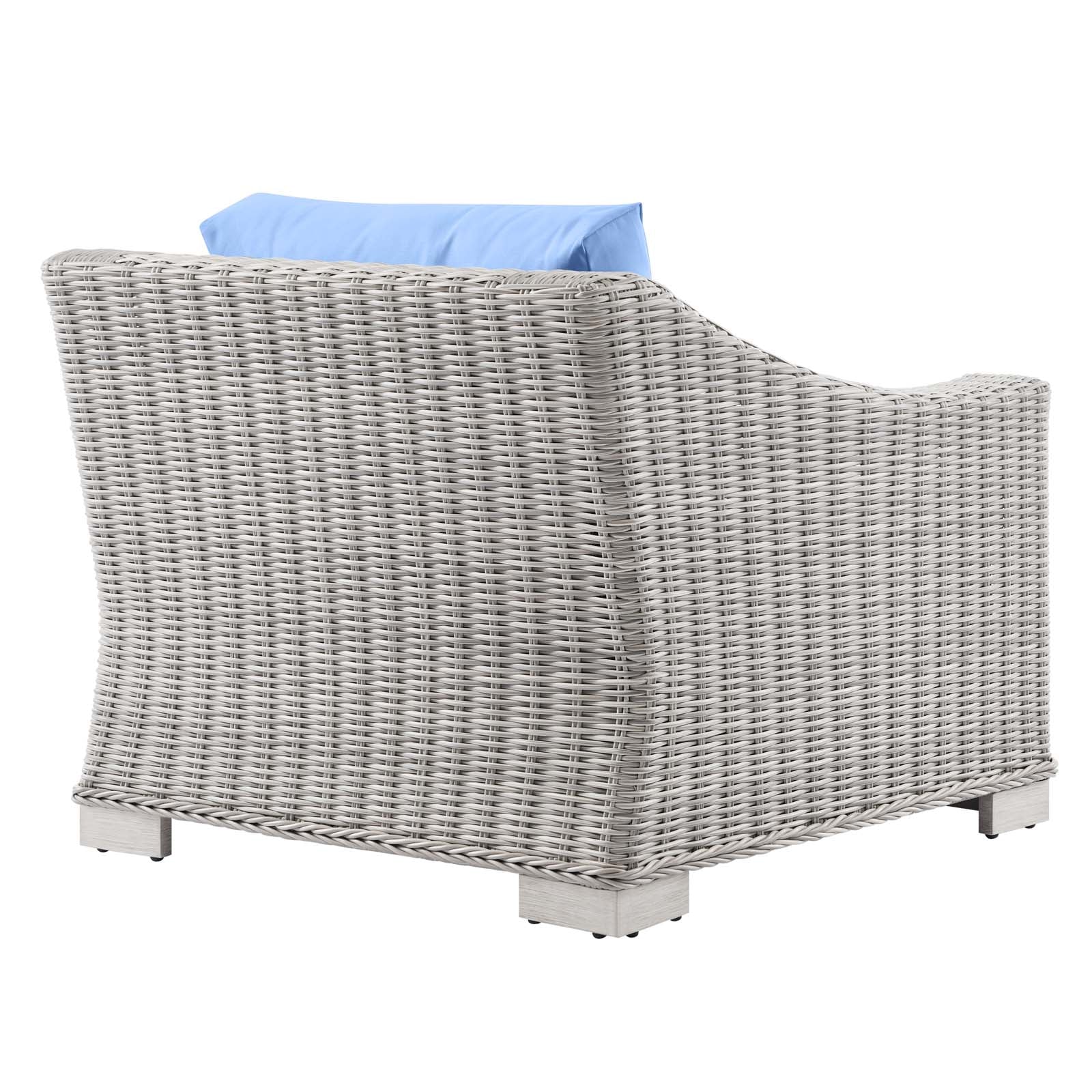 Conway Outdoor Patio Wicker Rattan Armchair - East Shore Modern Home Furnishings
