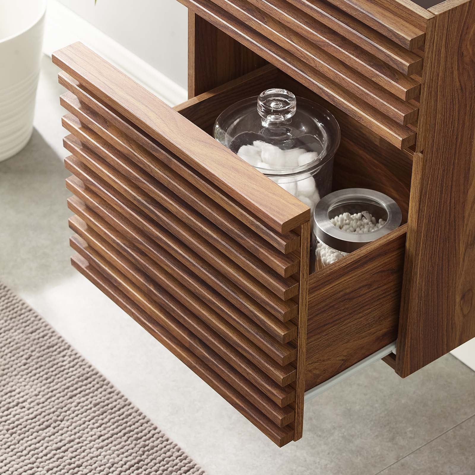 Render 18" Wall-Mount Bathroom Vanity Cabinet (Sink Basin Not Included) - East Shore Modern Home Furnishings