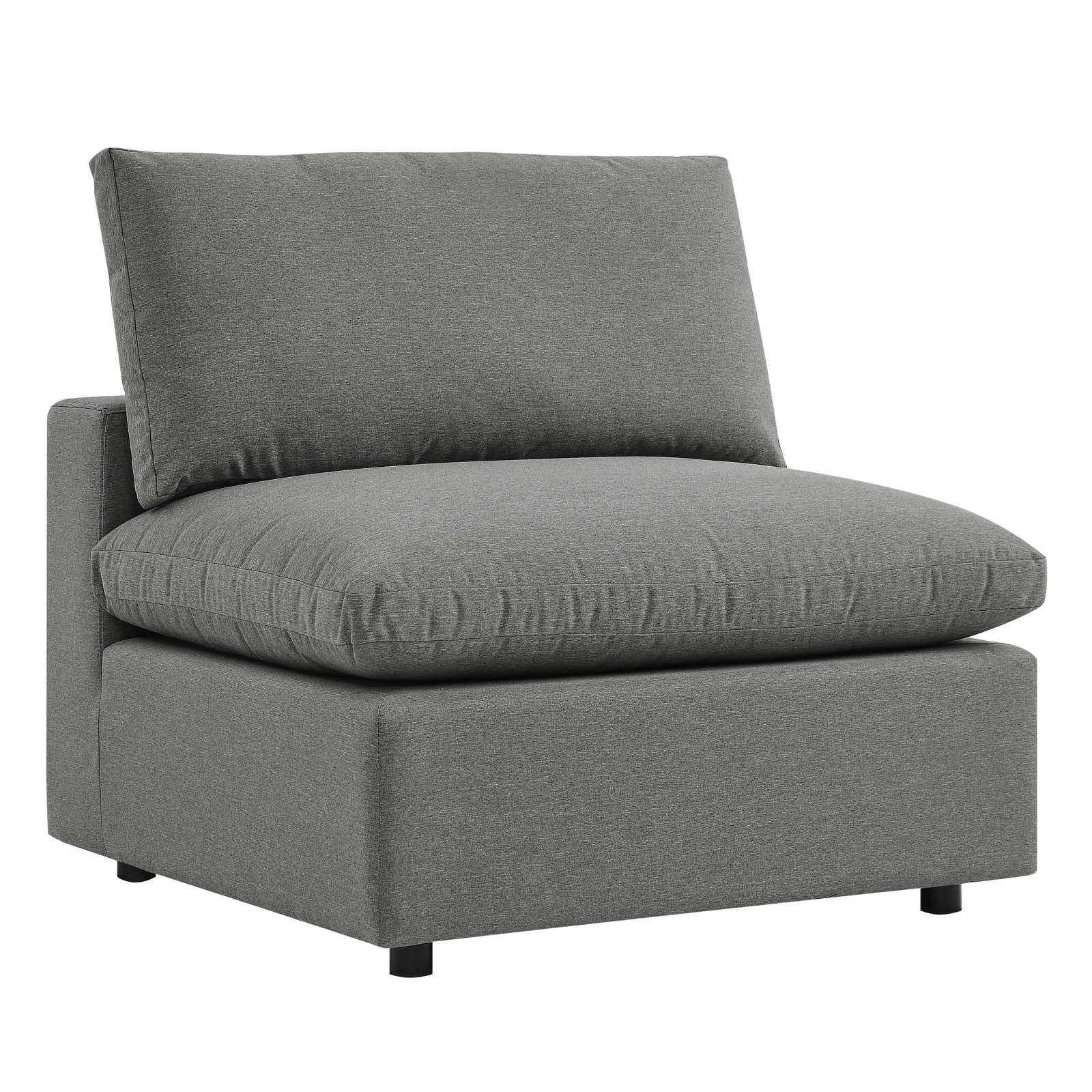 Commix Overstuffed Outdoor Patio Armless Chair