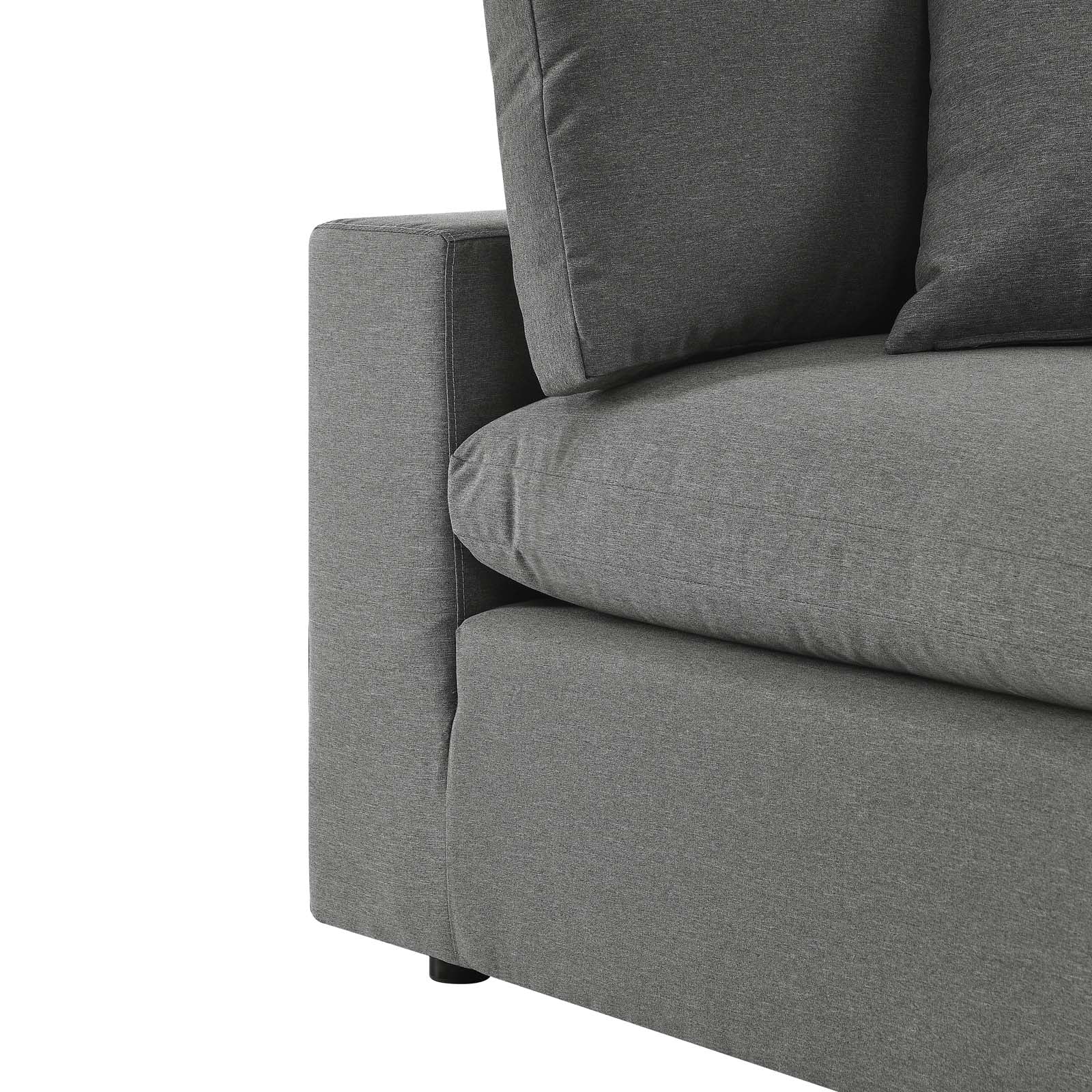 Commix Overstuffed Outdoor Patio Armless Chair