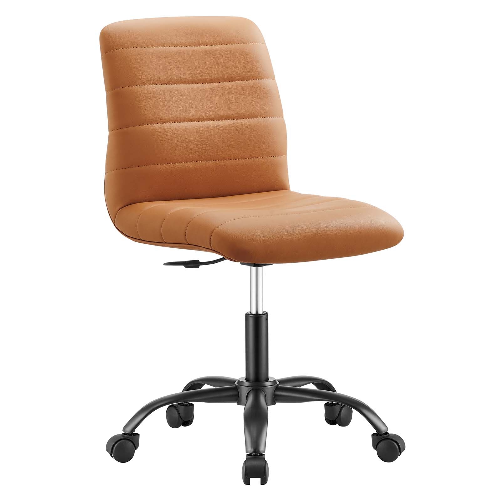 Ripple Armless Vegan Leather Office Chair - East Shore Modern Home Furnishings