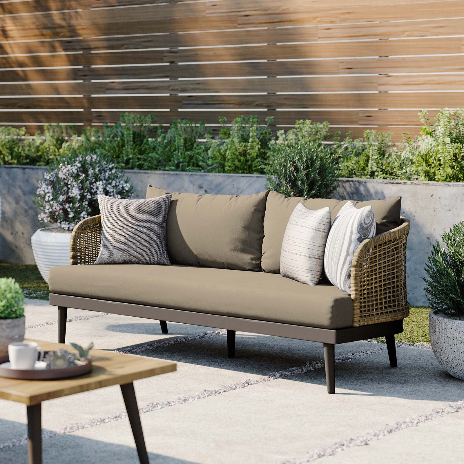 Meadow Outdoor Patio Sofa - East Shore Modern Home Furnishings