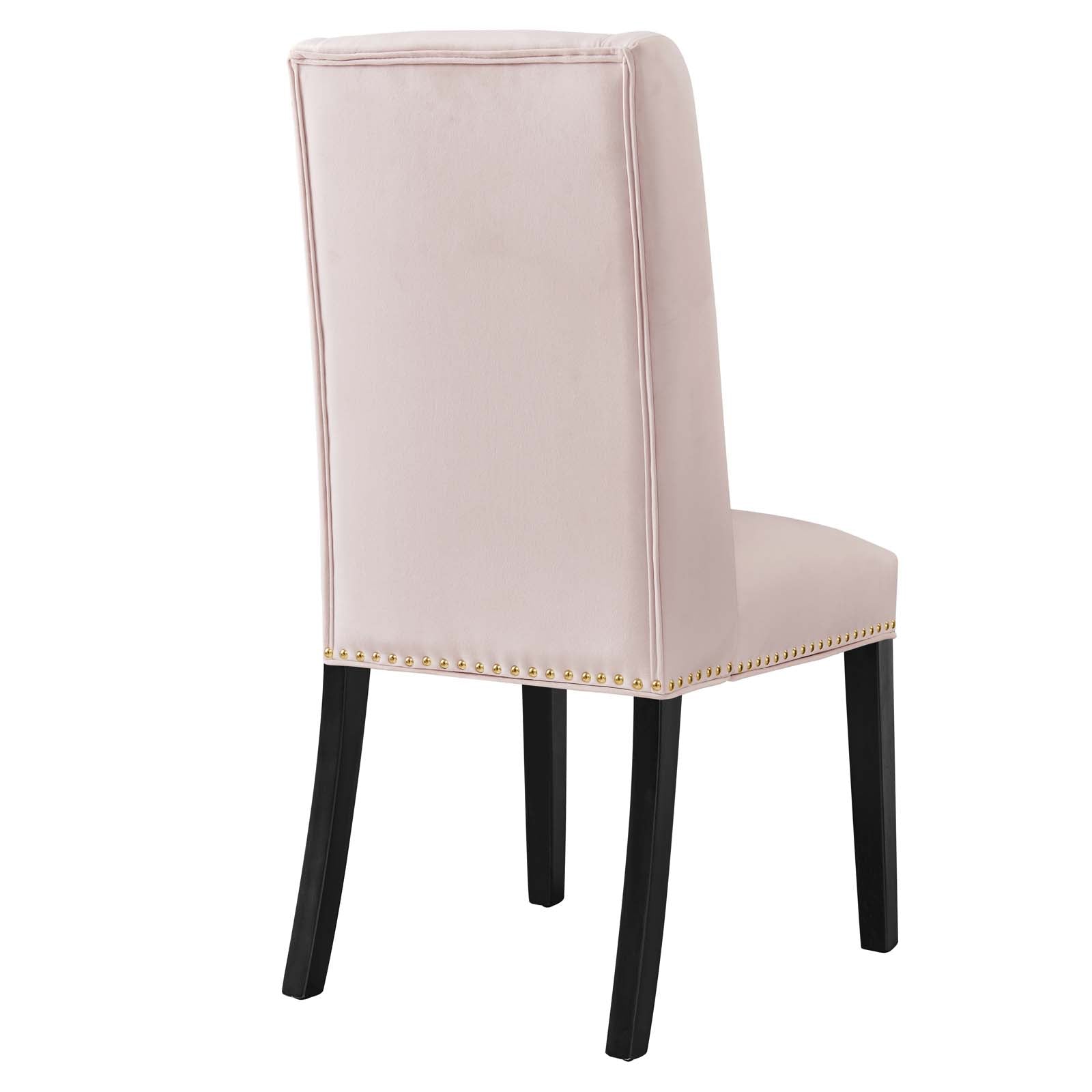 Baron Performance Velvet Dining Chairs - Set of 2 - East Shore Modern Home Furnishings
