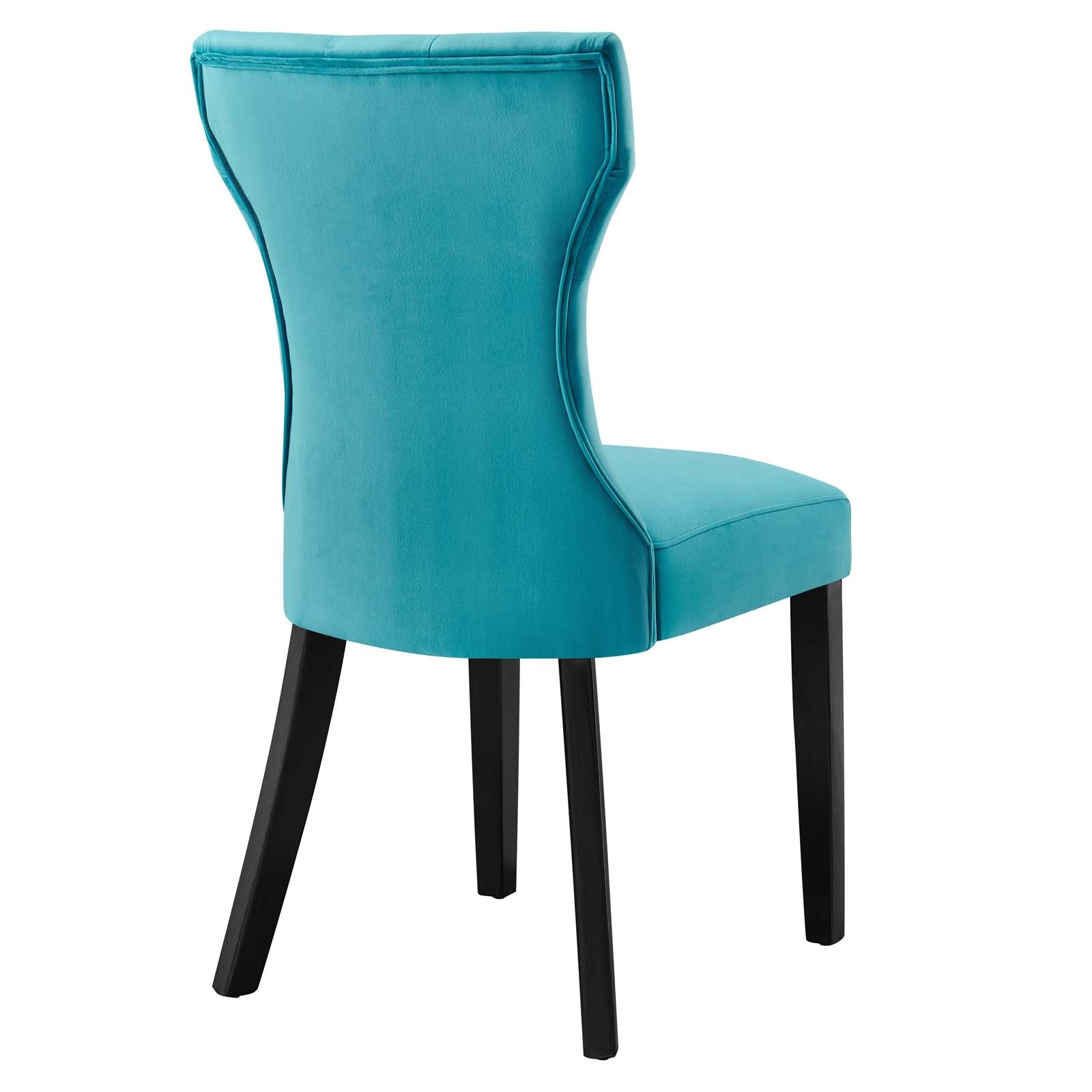 Silhouette Performance Velvet Dining Chairs - Set of 2 - East Shore Modern Home Furnishings
