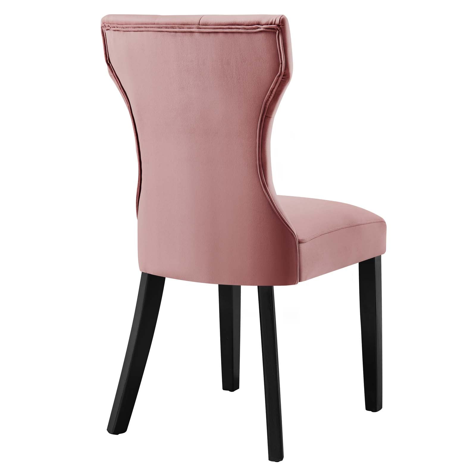 Silhouette Performance Velvet Dining Chairs - Set of 2 - East Shore Modern Home Furnishings
