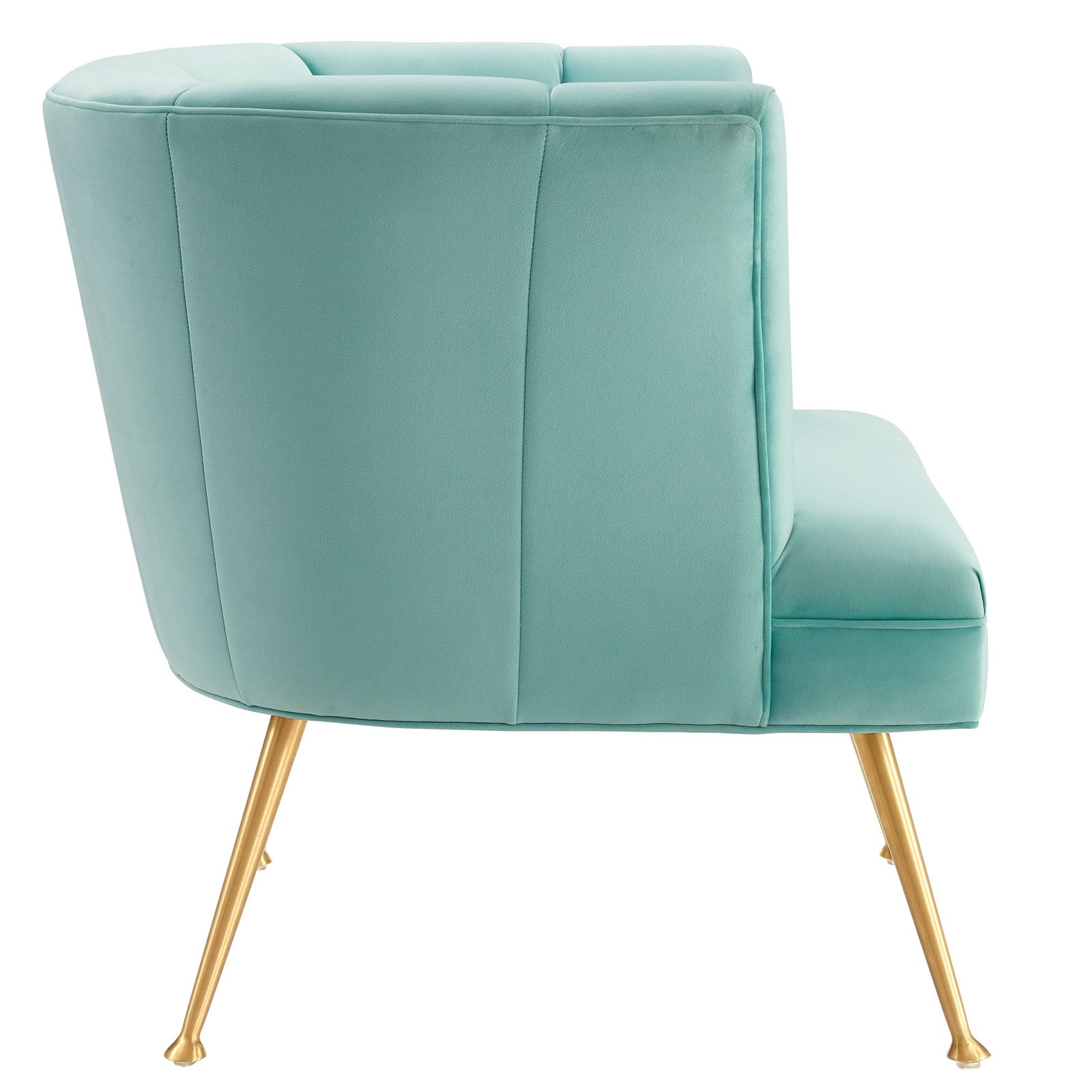 Veronica Channel Tufted Performance Velvet Armchair - East Shore Modern Home Furnishings