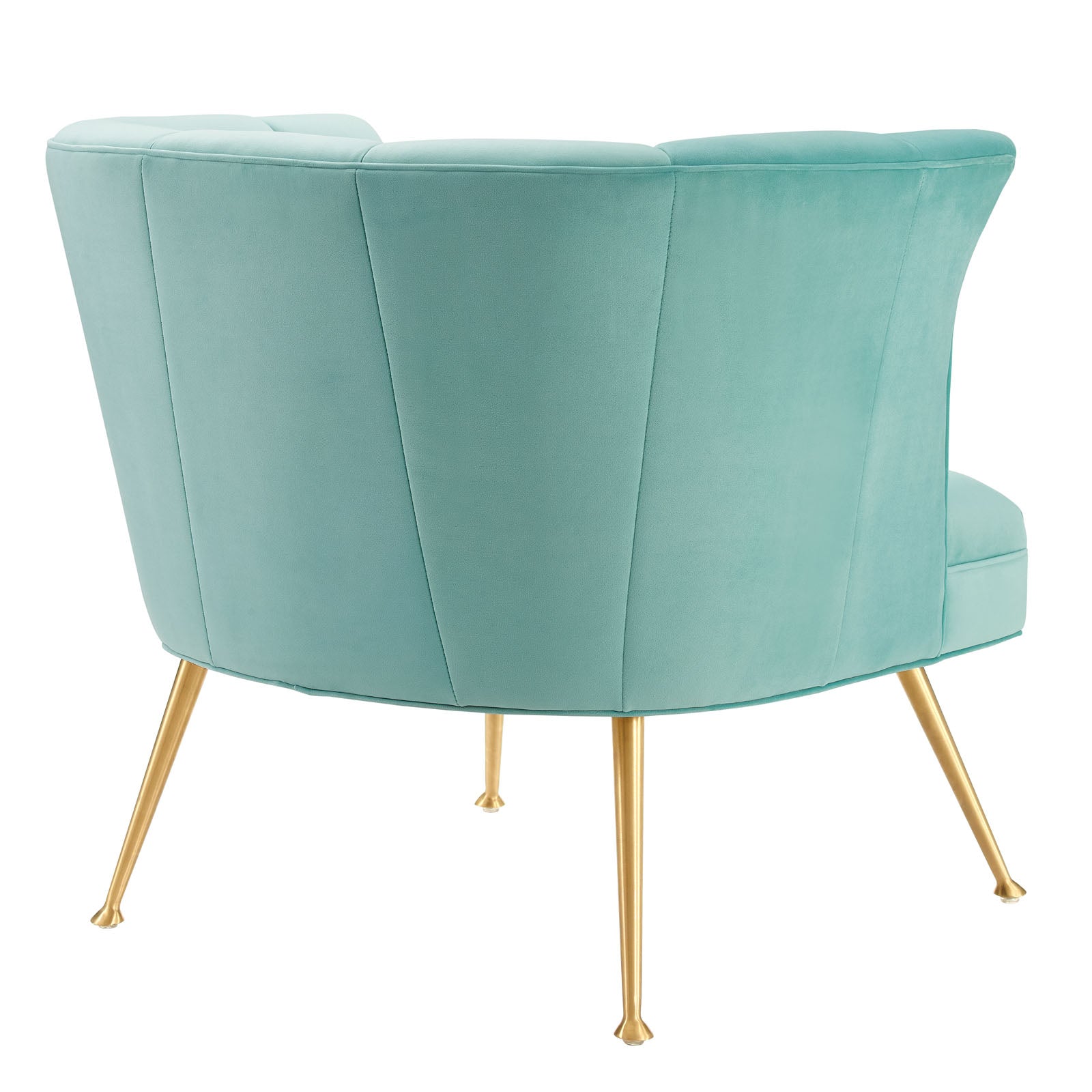 Veronica Channel Tufted Performance Velvet Armchair - East Shore Modern Home Furnishings