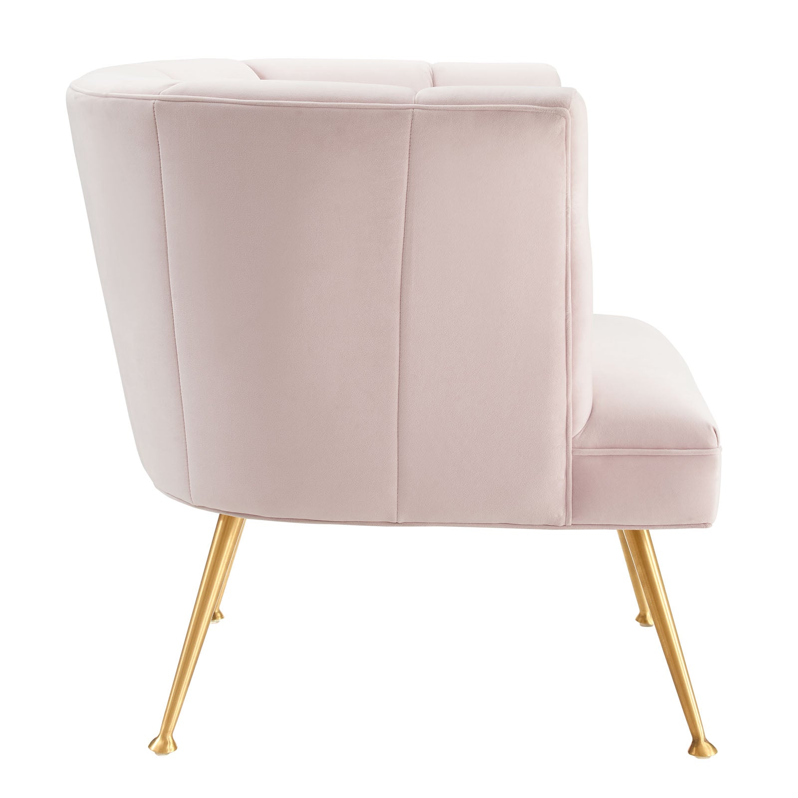 Veronica Channel Tufted Performance Velvet Armchair - East Shore Modern Home Furnishings