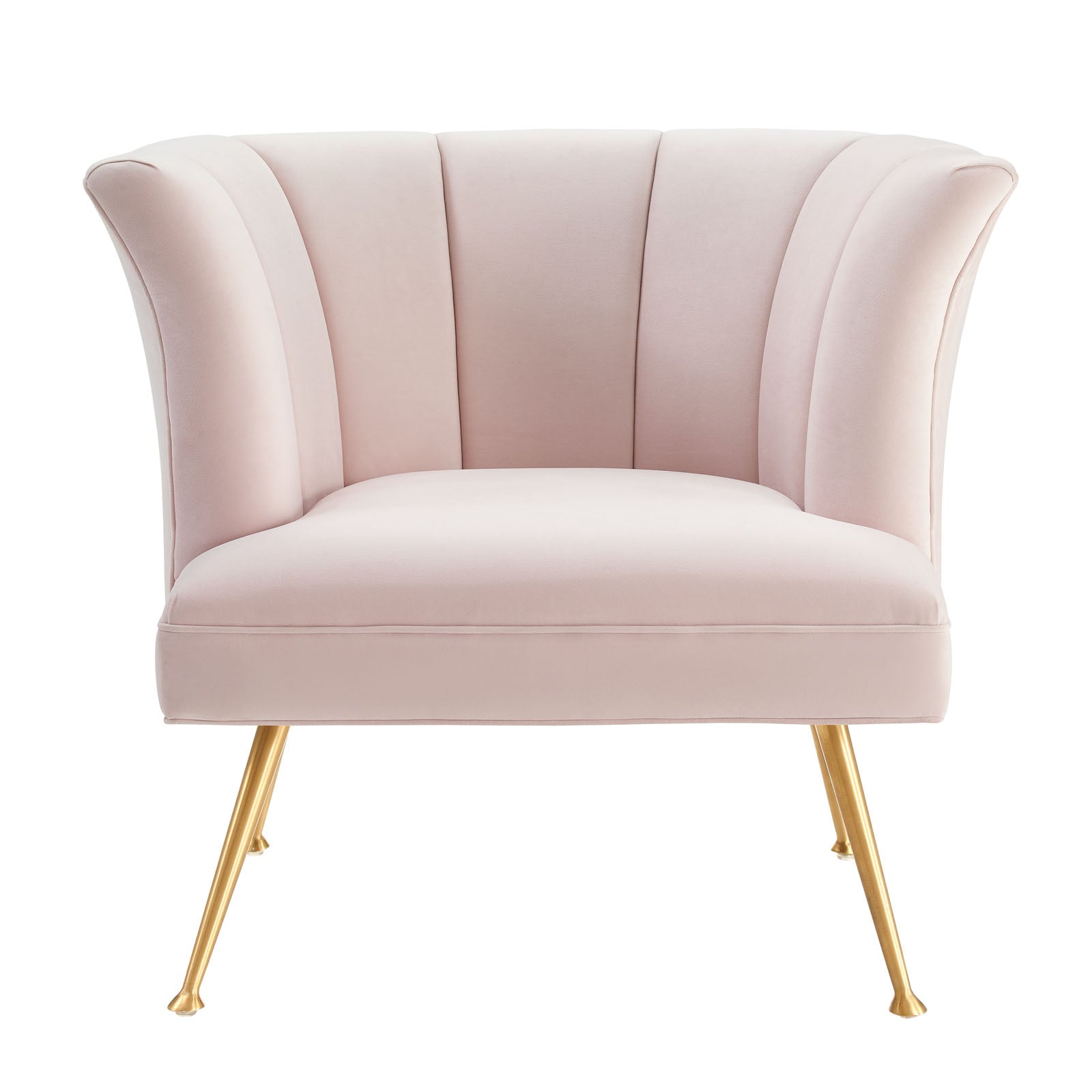 Veronica Channel Tufted Performance Velvet Armchair - East Shore Modern Home Furnishings