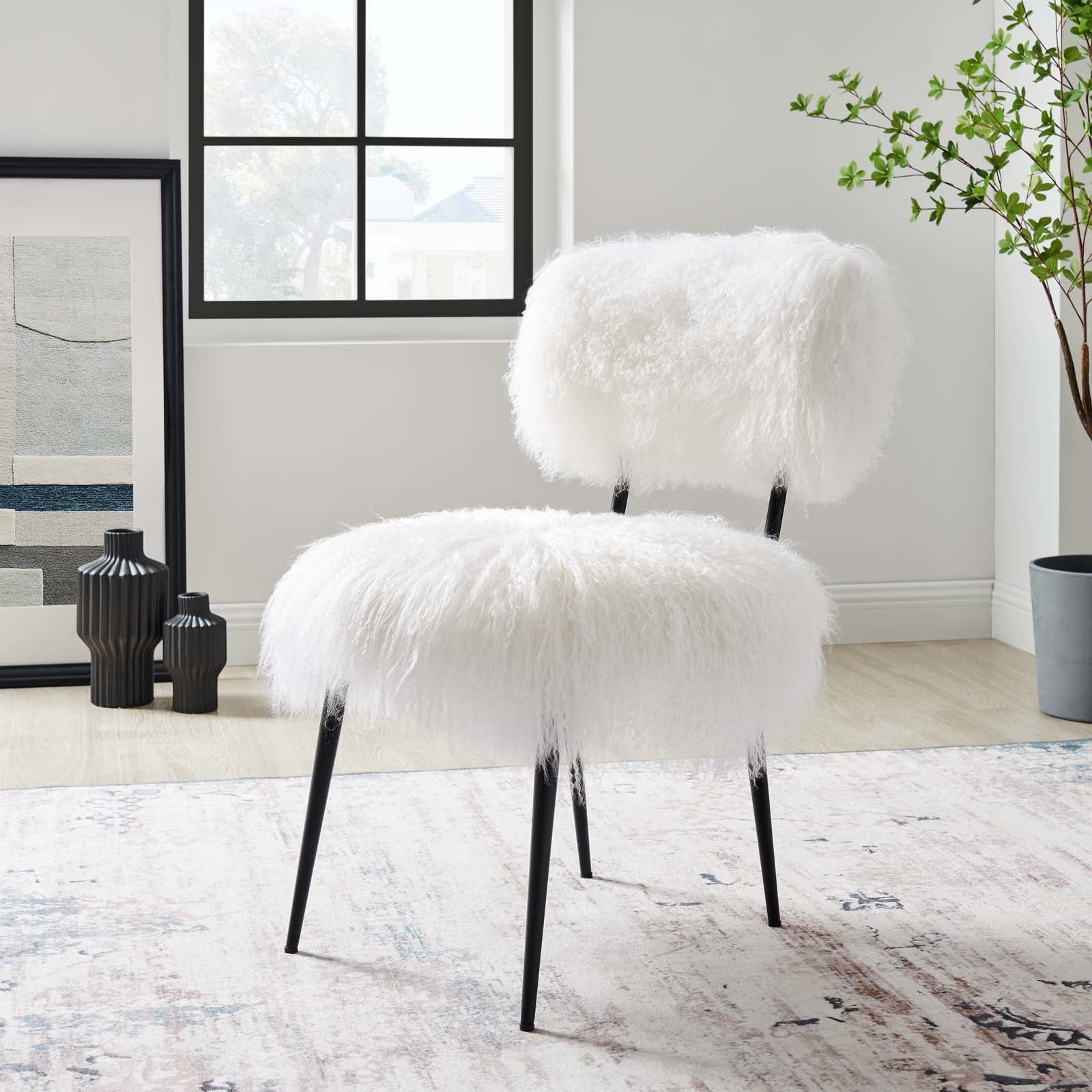Skylar Sheepskin Chair - East Shore Modern Home Furnishings