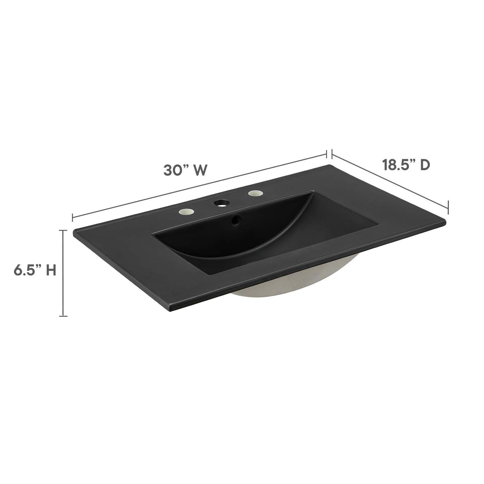 Cayman 30" Bathroom Sink - East Shore Modern Home Furnishings