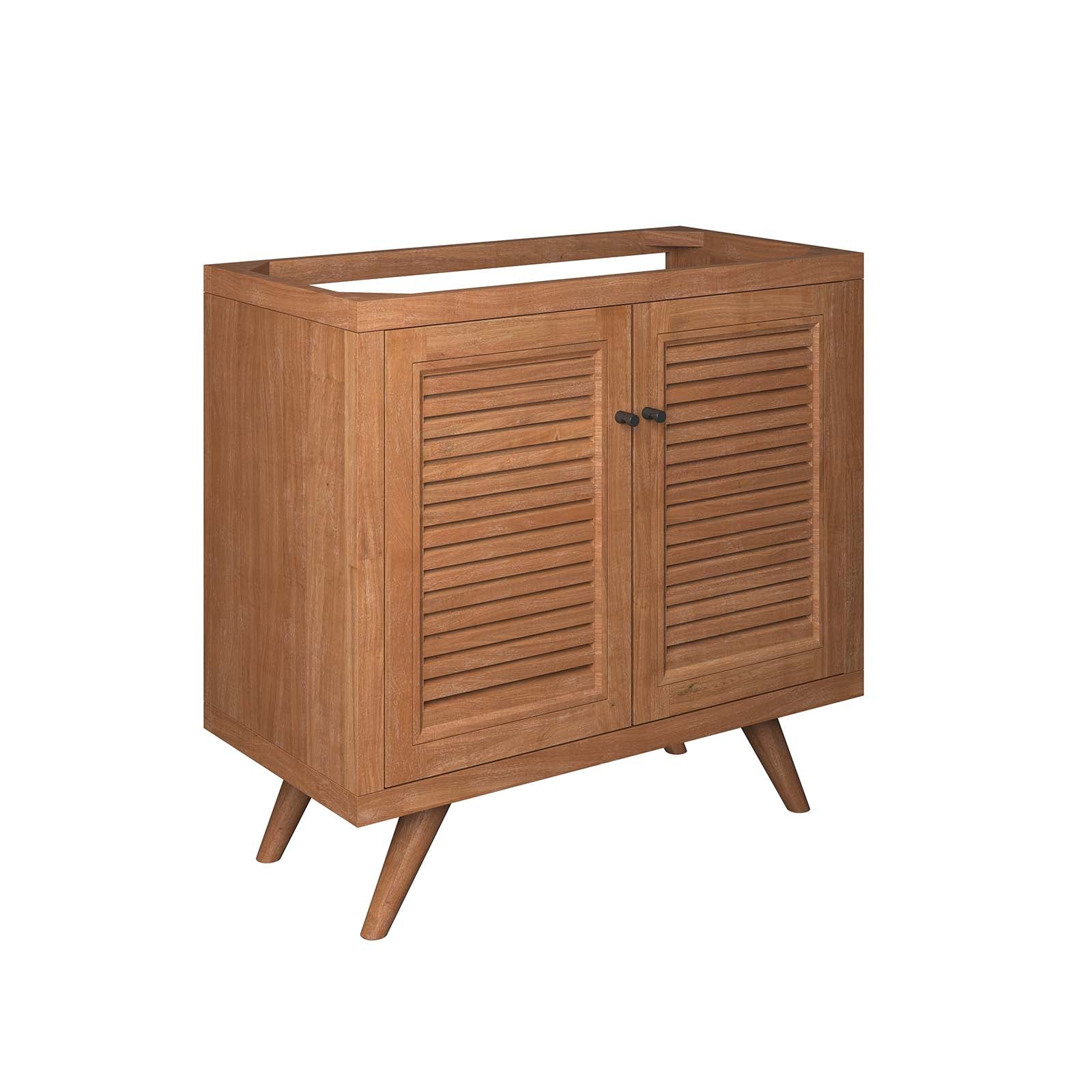 Birdie 36" Teak Wood Bathroom Vanity Cabinet (Sink Basin Not Included) - East Shore Modern Home Furnishings