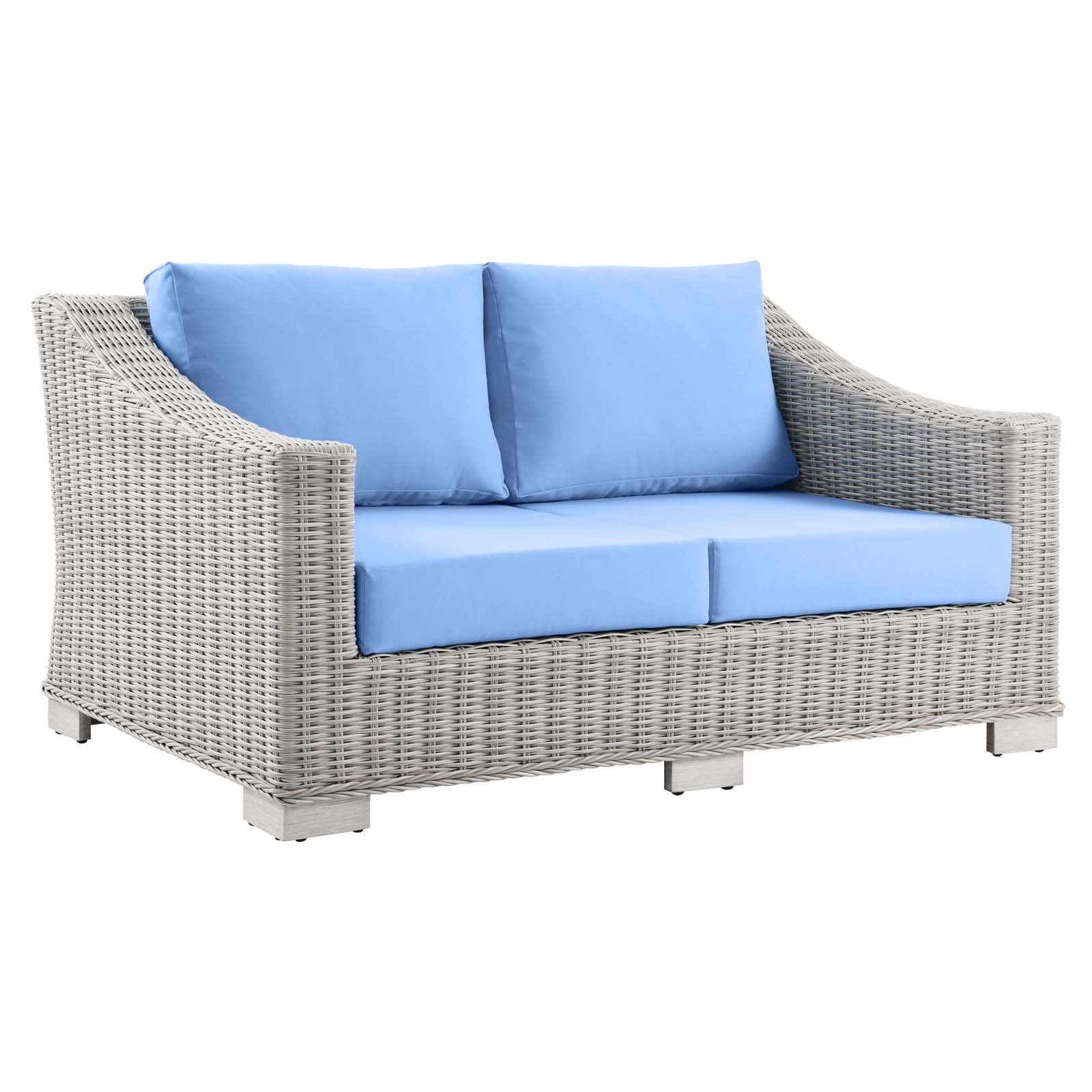 Conway 4-Piece Outdoor Patio Wicker Rattan Furniture Set - East Shore Modern Home Furnishings