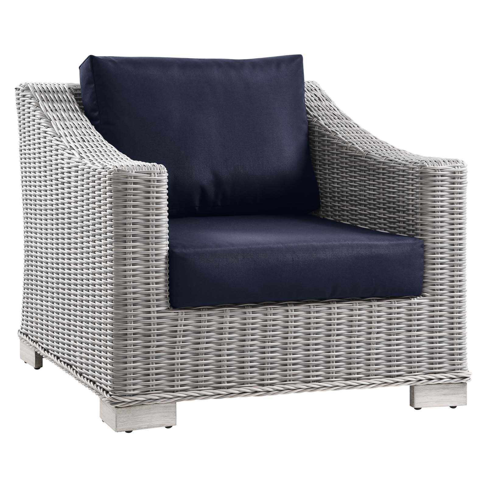 Conway 4-Piece Outdoor Patio Wicker Rattan Furniture Set - East Shore Modern Home Furnishings