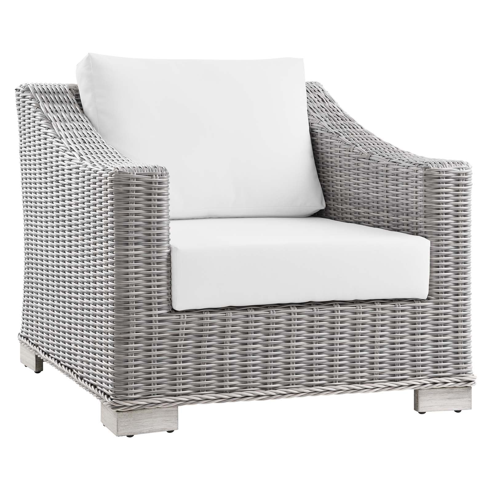 Conway 4-Piece Outdoor Patio Wicker Rattan Furniture Set - East Shore Modern Home Furnishings