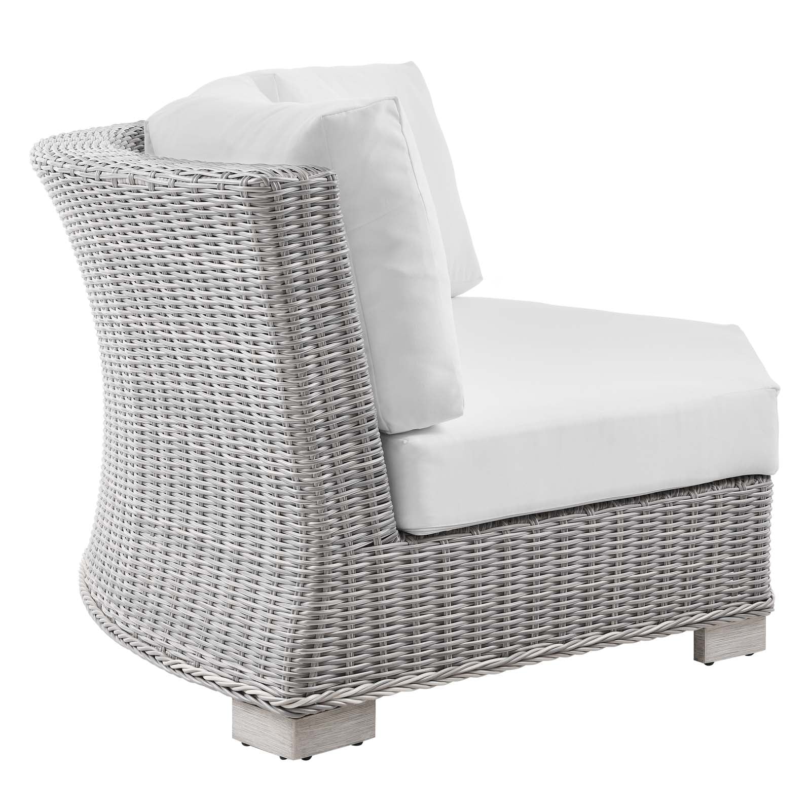 Conway Outdoor Patio Wicker Rattan 6-Piece Sectional Sofa Furniture Set