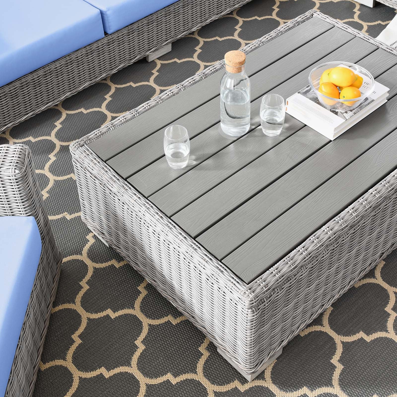 Conway 4-Piece Outdoor Patio Wicker Rattan Furniture Set