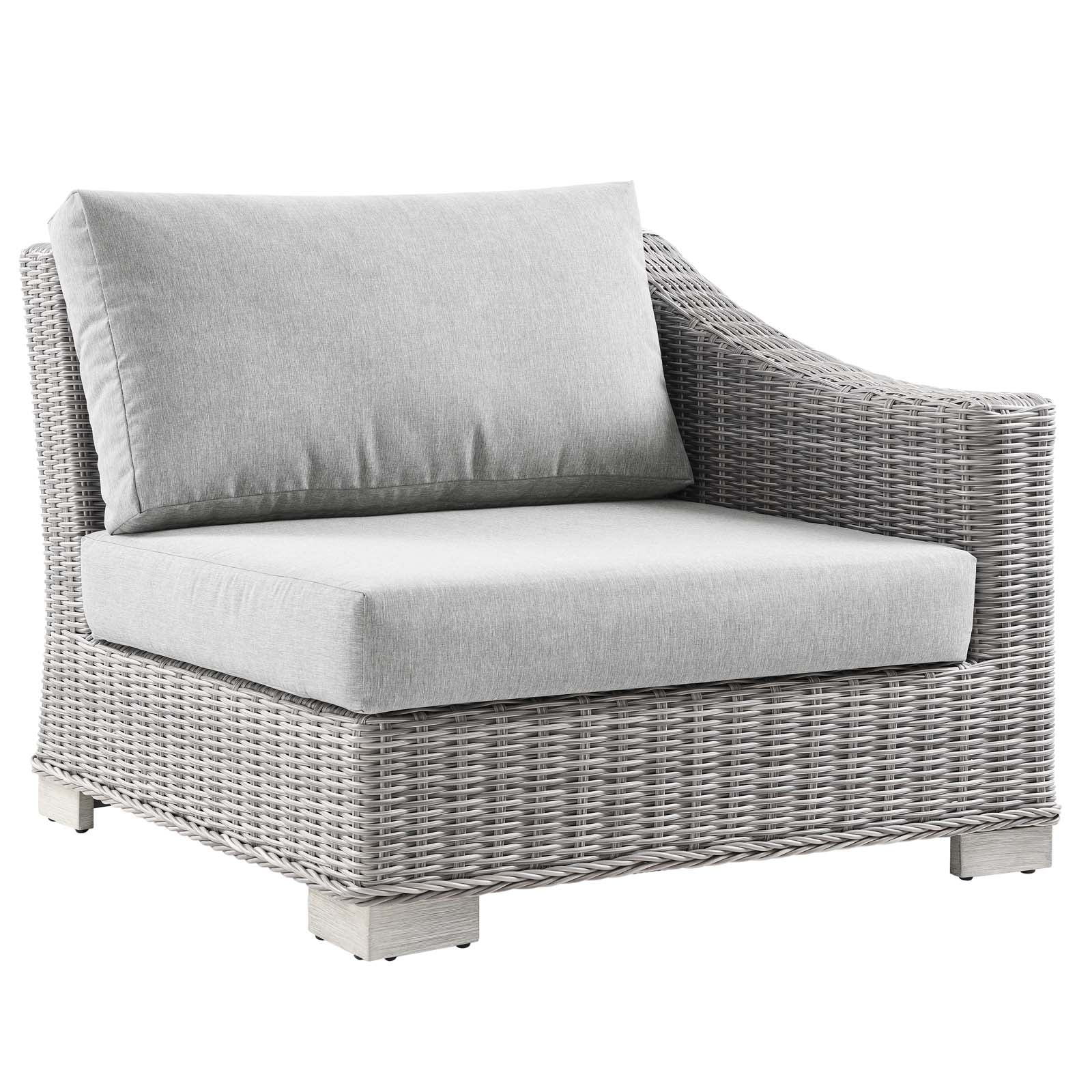 Conway Outdoor Patio Wicker Rattan 6-Piece Sectional Sofa Furniture Set