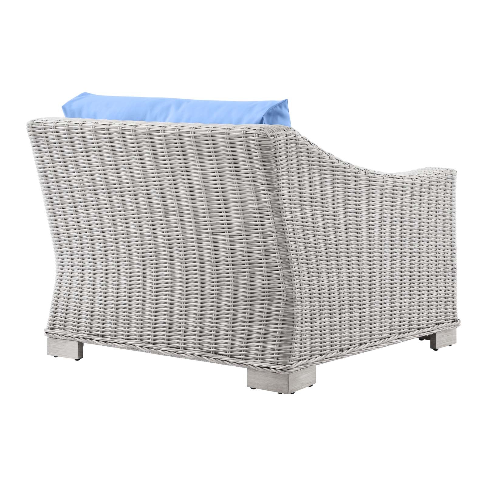 Conway Outdoor Patio Wicker Rattan 6-Piece Sectional Sofa Furniture Set