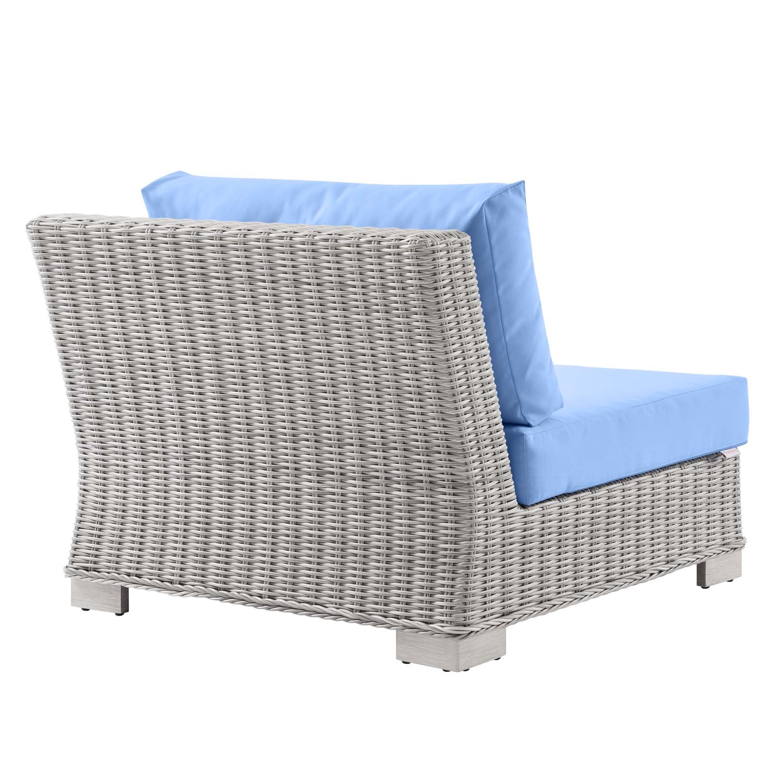 Conway Outdoor Patio Wicker Rattan 6-Piece Sectional Sofa Furniture Set
