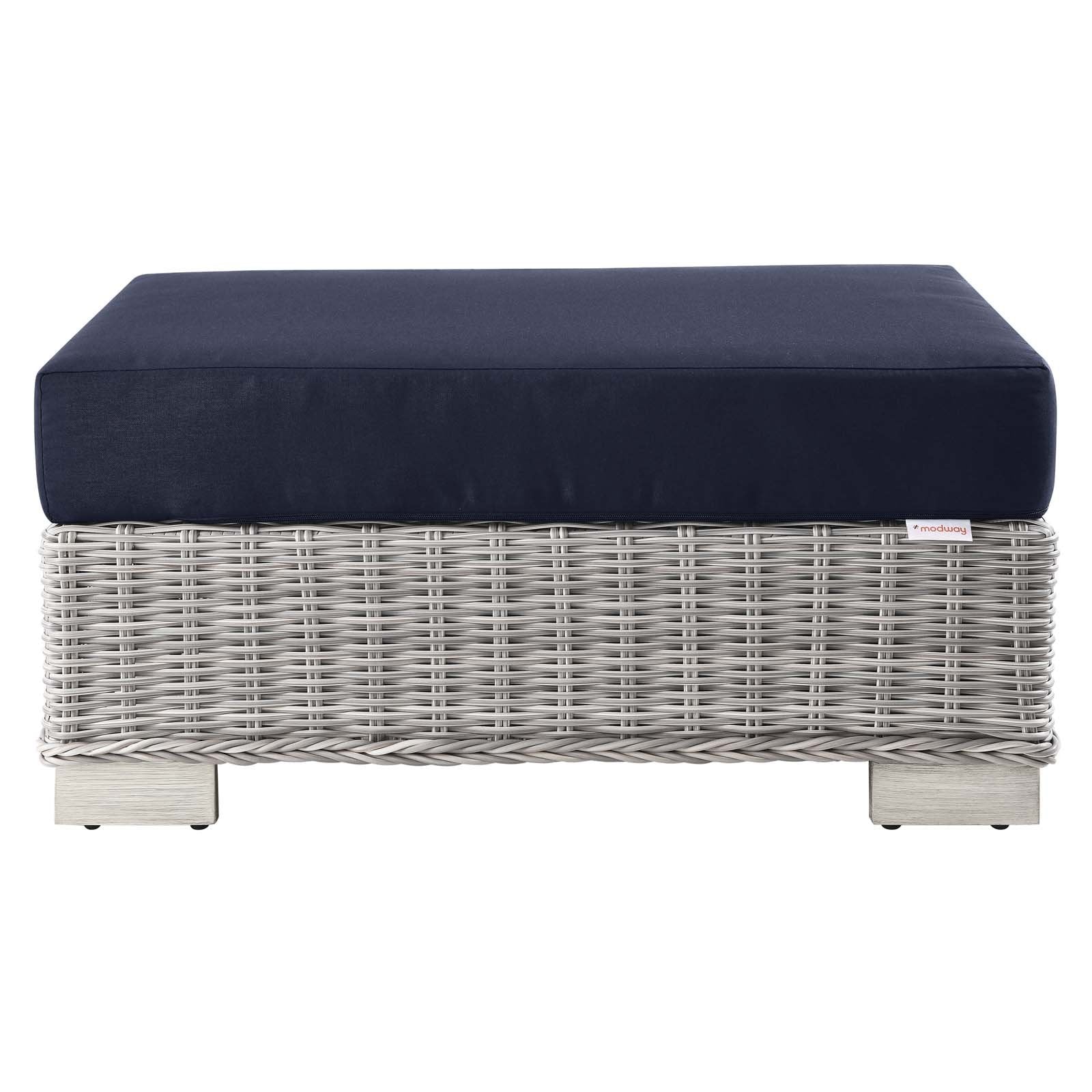 Conway Outdoor Patio Wicker Rattan 6-Piece Sectional Sofa Furniture Set