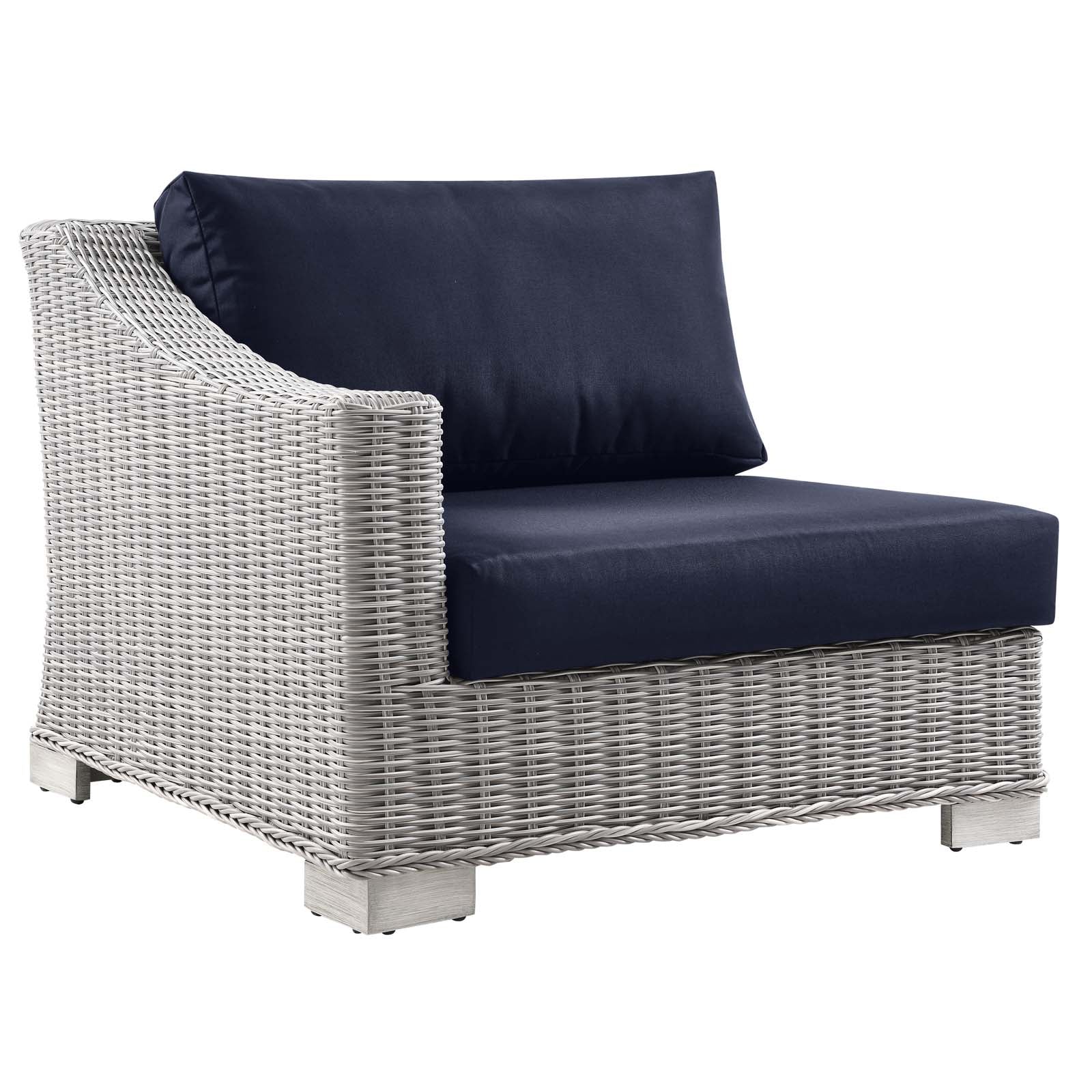 Conway Outdoor Patio Wicker Rattan 6-Piece Sectional Sofa Furniture Set
