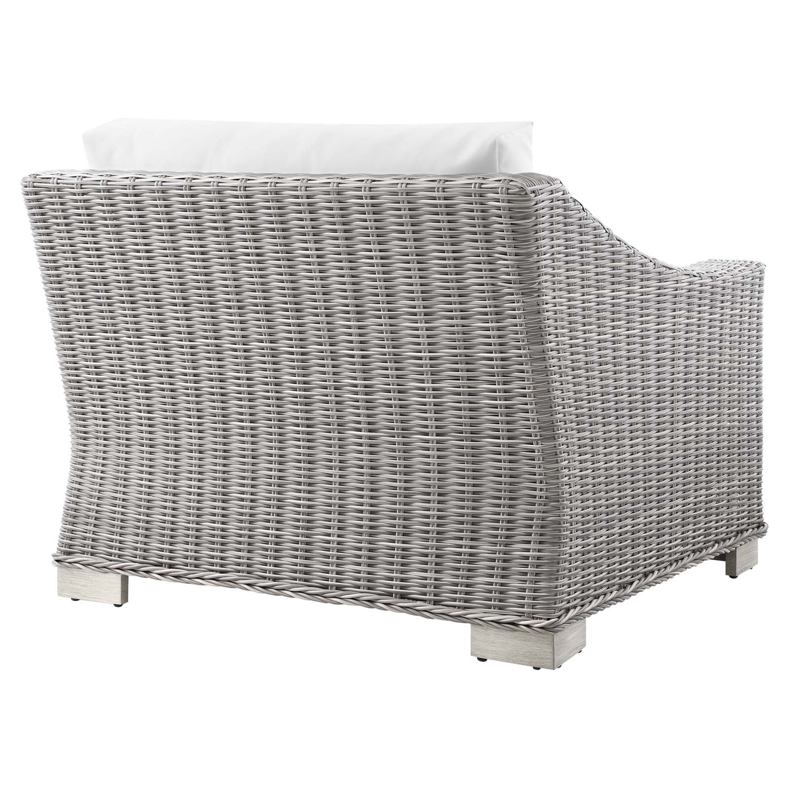 Conway Outdoor Patio Wicker Rattan 6-Piece Sectional Sofa Furniture Set
