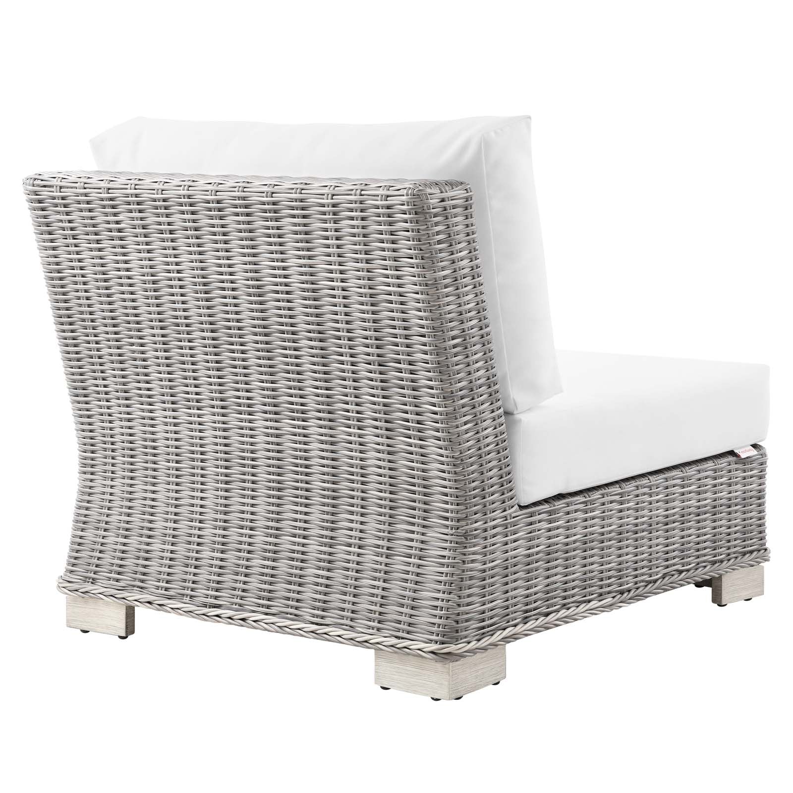 Conway Outdoor Patio Wicker Rattan 6-Piece Sectional Sofa Furniture Set