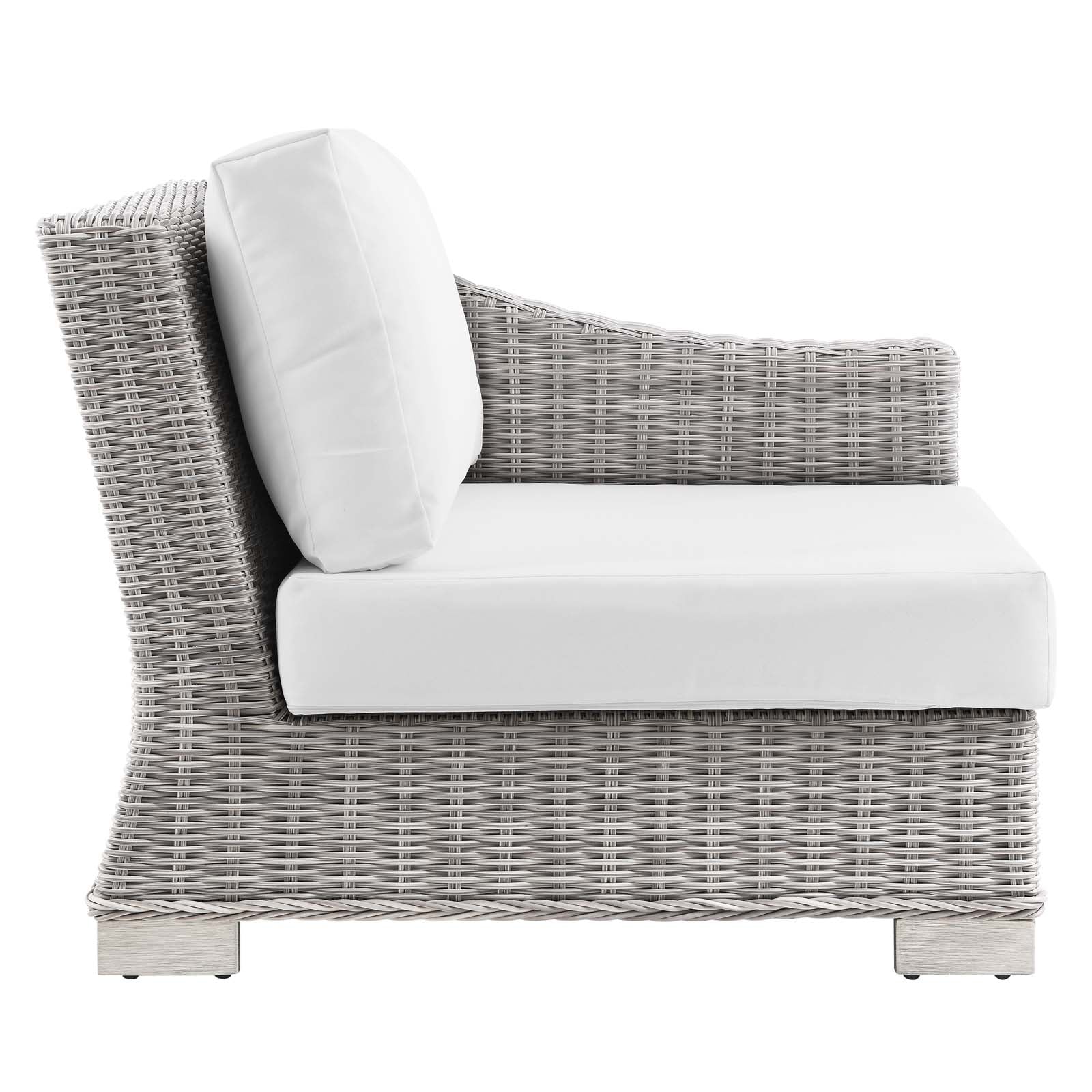 Conway Outdoor Patio Wicker Rattan 6-Piece Sectional Sofa Furniture Set