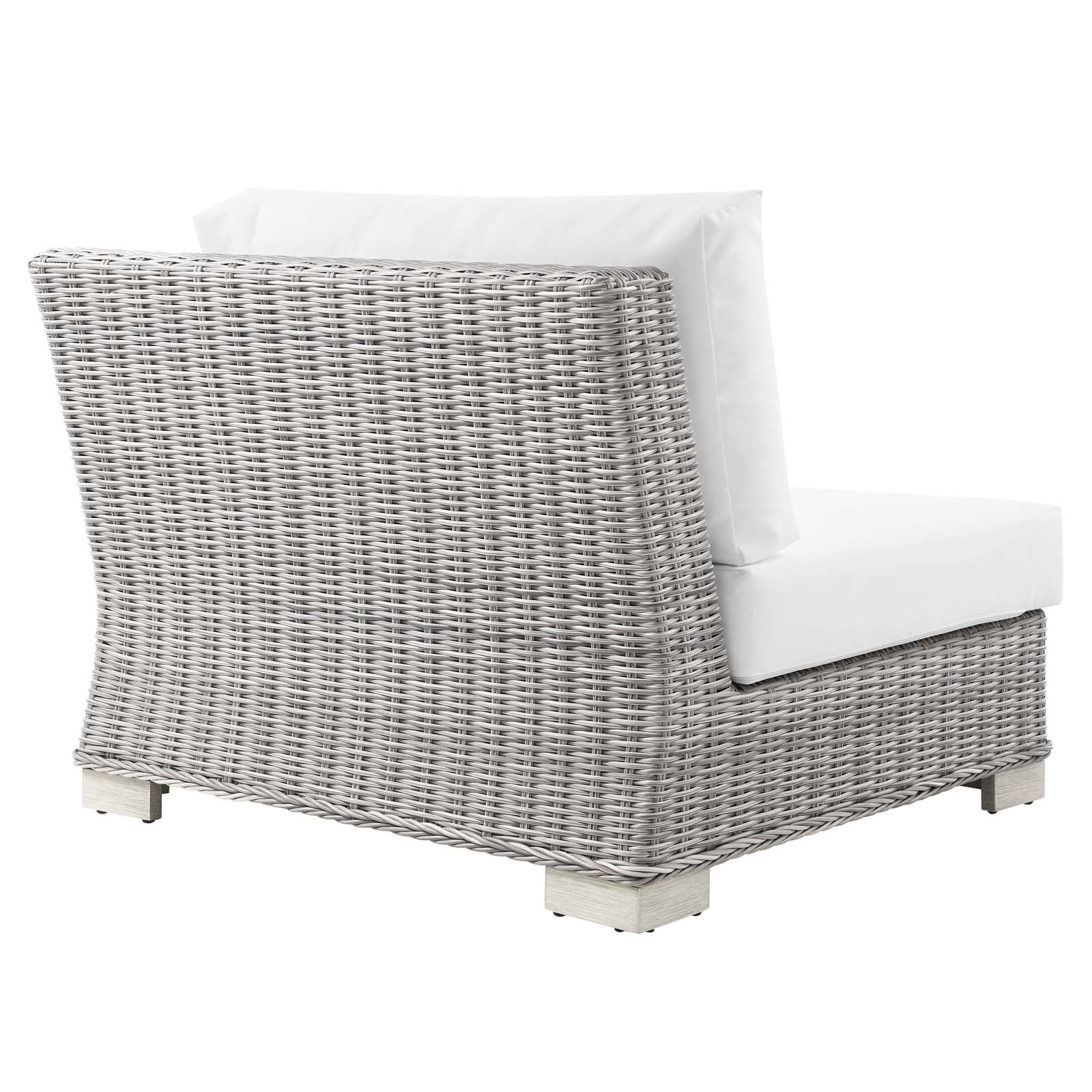 Conway Outdoor Patio Wicker Rattan 6-Piece Sectional Sofa Furniture Set