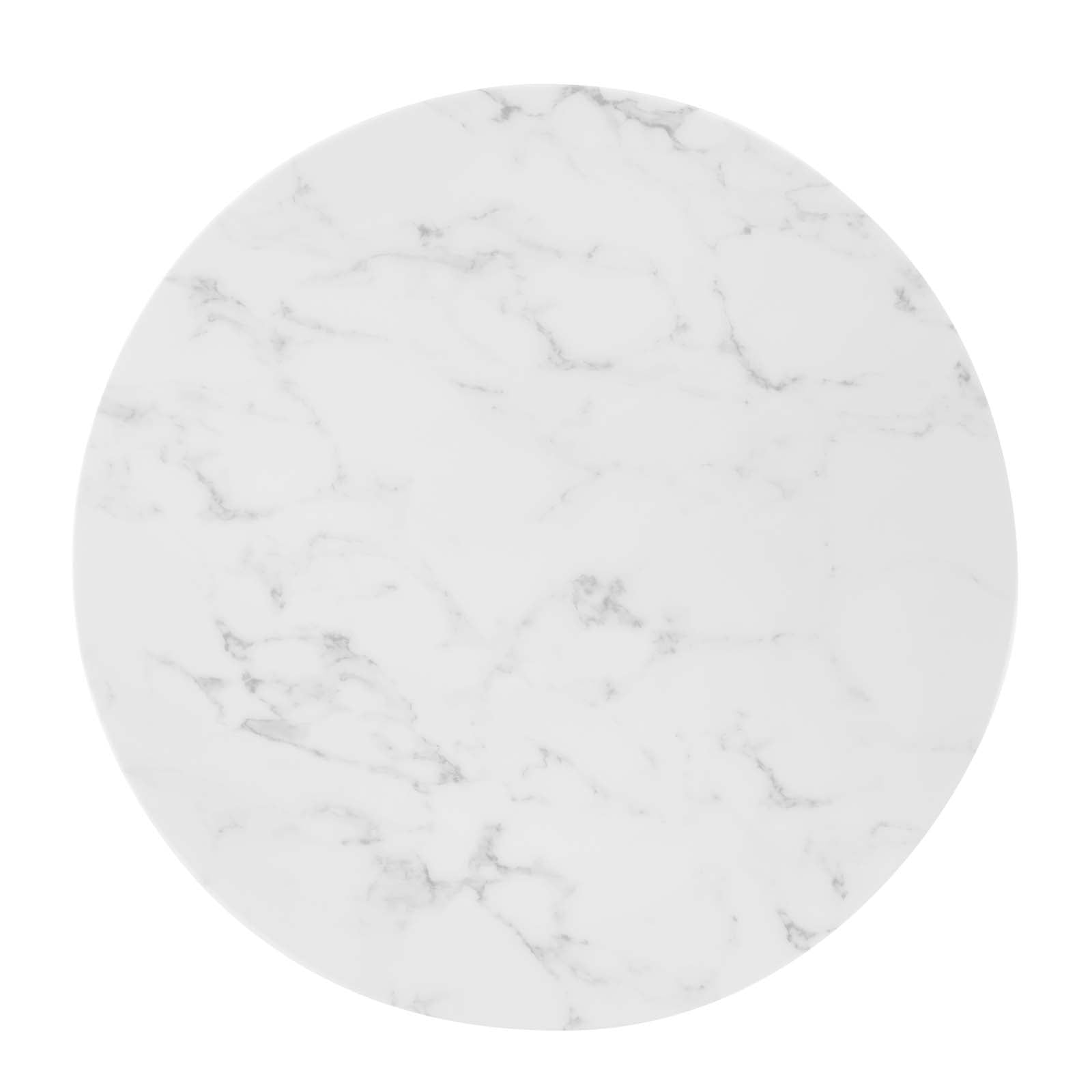 Zinque 28" Artificial Marble Dining Table - East Shore Modern Home Furnishings