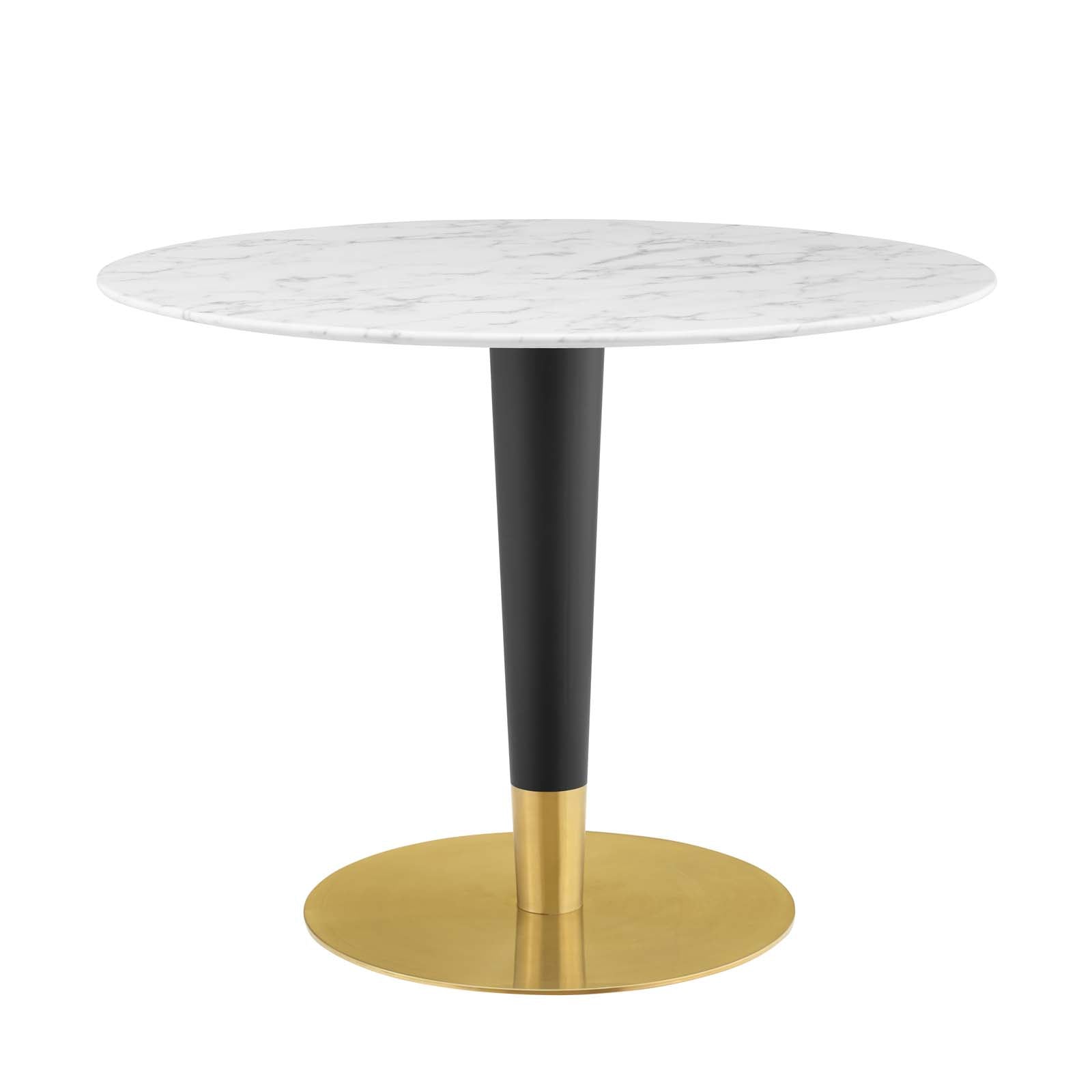 Zinque 40" Artificial Marble Dining Table - East Shore Modern Home Furnishings