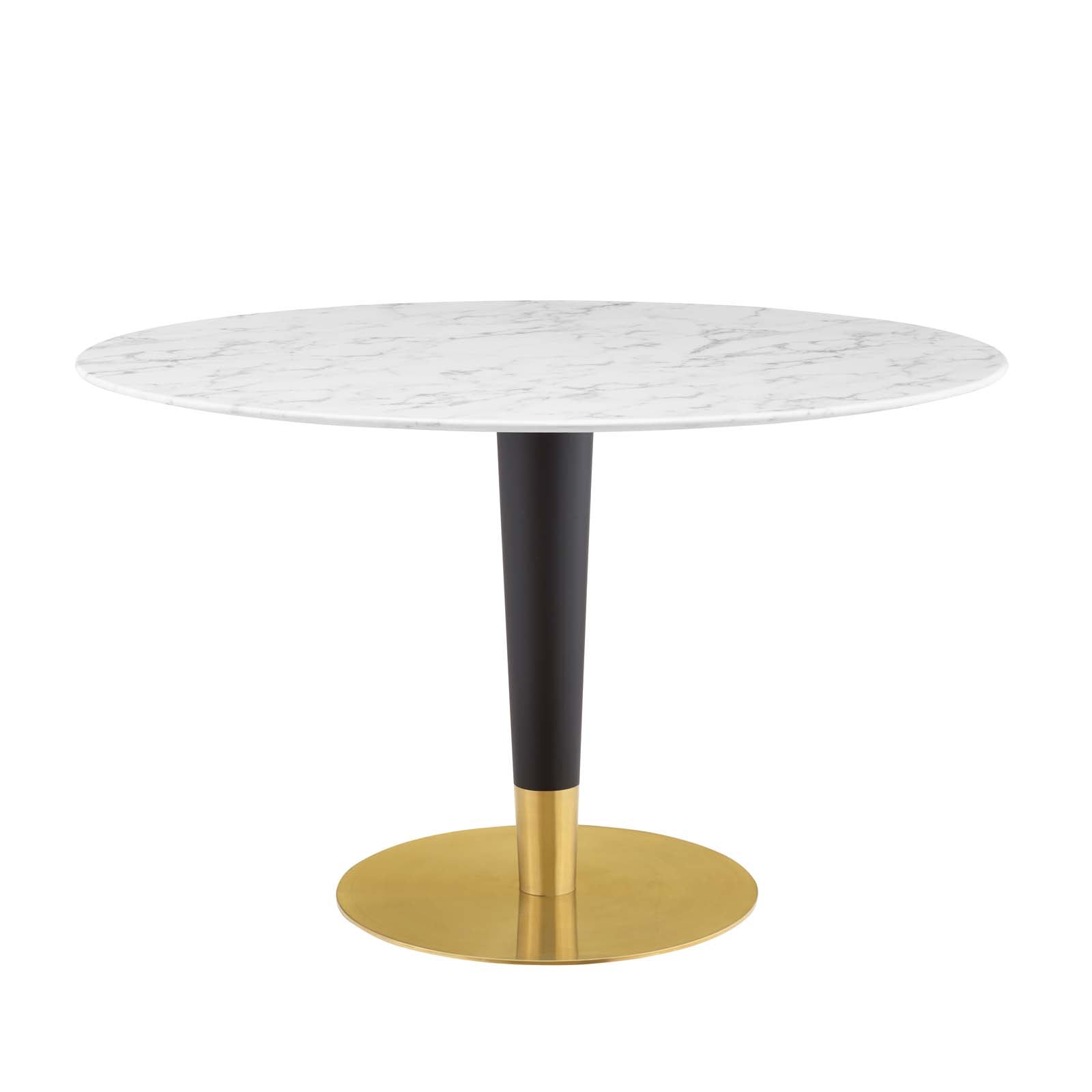 Zinque 47" Artificial Marble Dining Table - East Shore Modern Home Furnishings
