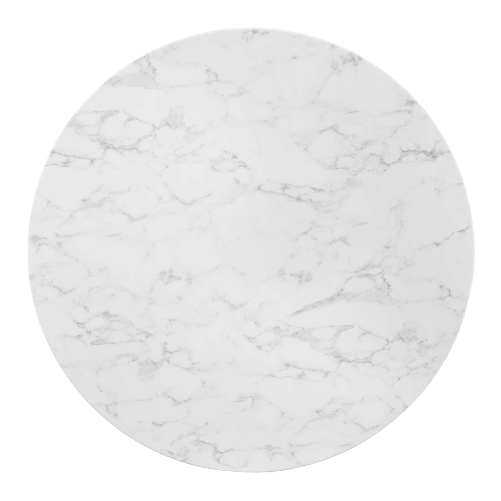 Zinque 47" Artificial Marble Dining Table - East Shore Modern Home Furnishings
