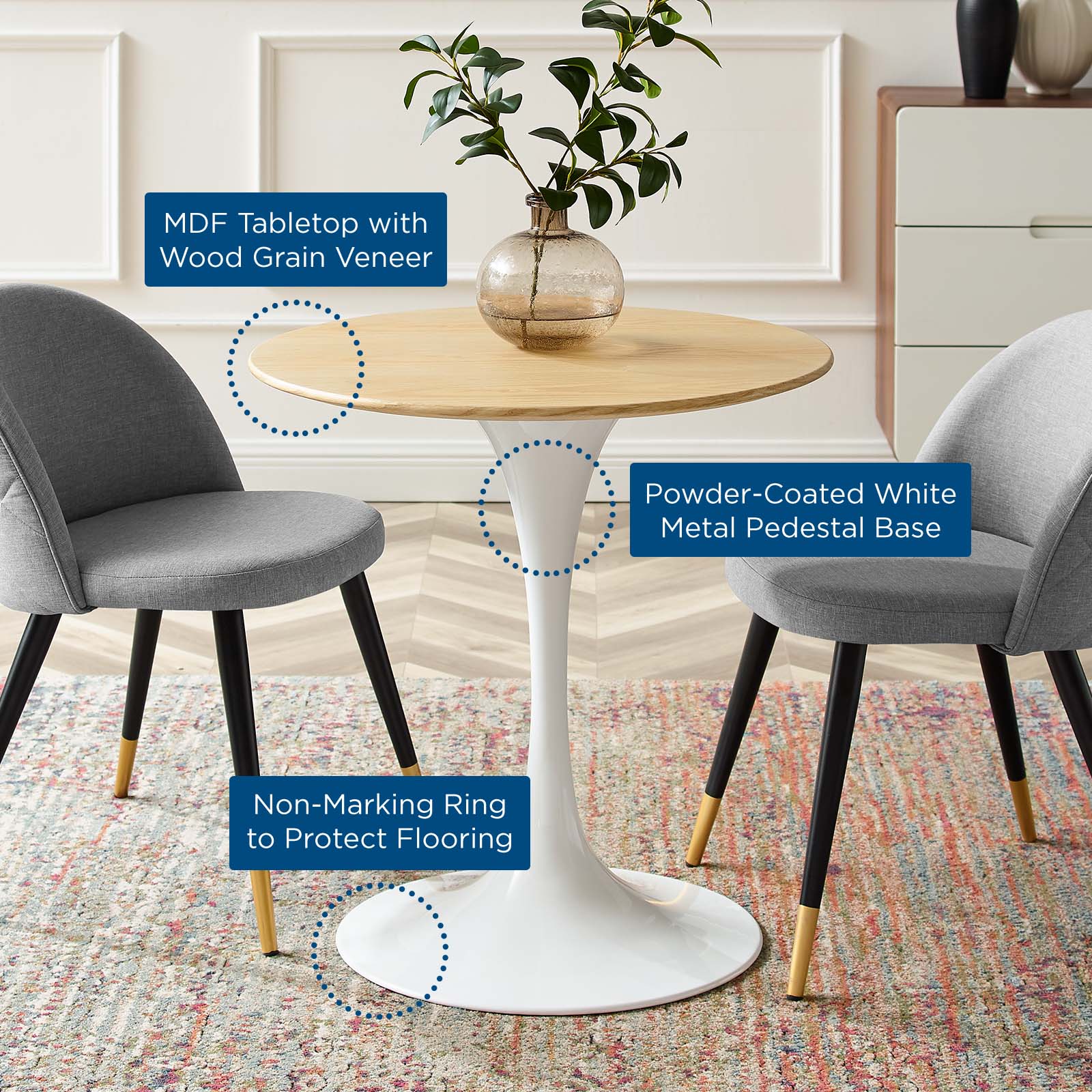 Lippa 28" Dining Table