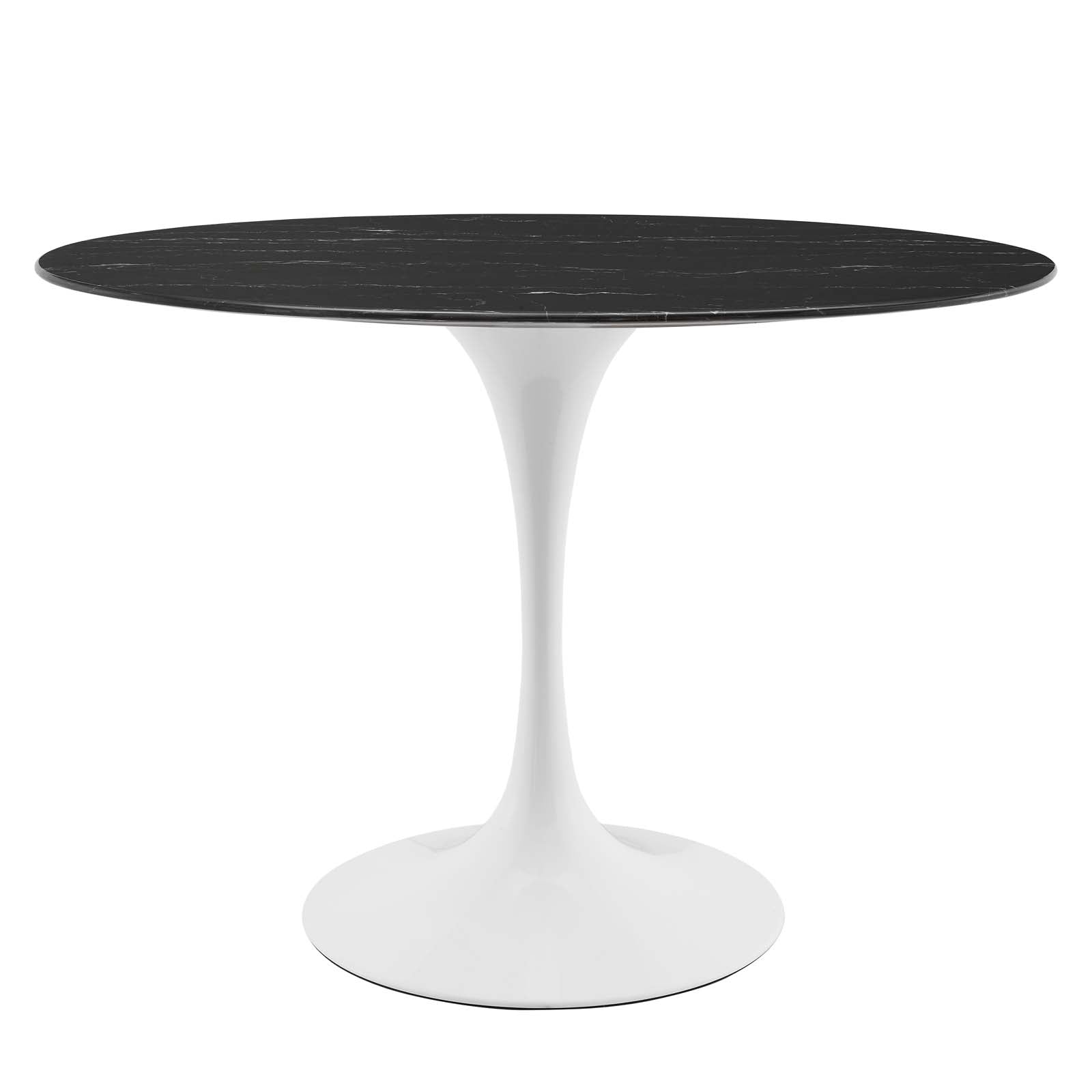 Lippa 42" Oval Artificial Marble Dining Table
