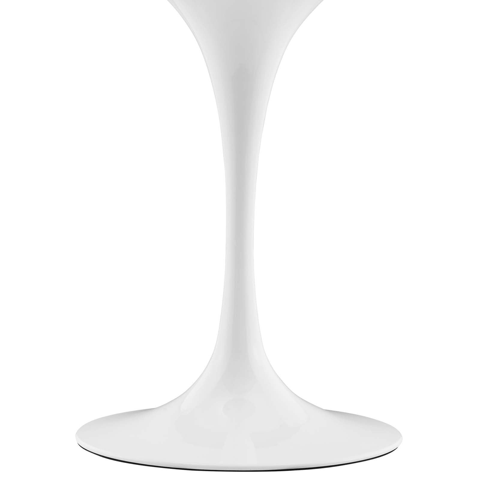 Lippa 48" Oval Artificial Marble Dining Table - East Shore Modern Home Furnishings