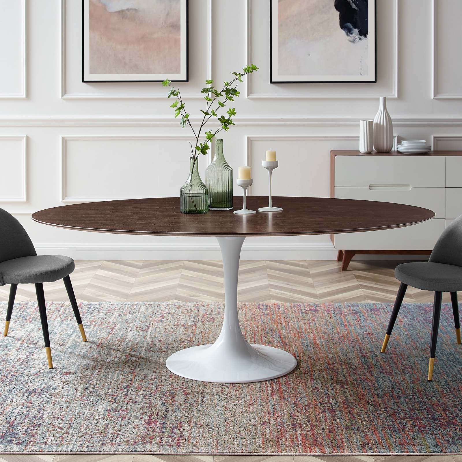 Lippa 78" Oval Dining Table - East Shore Modern Home Furnishings