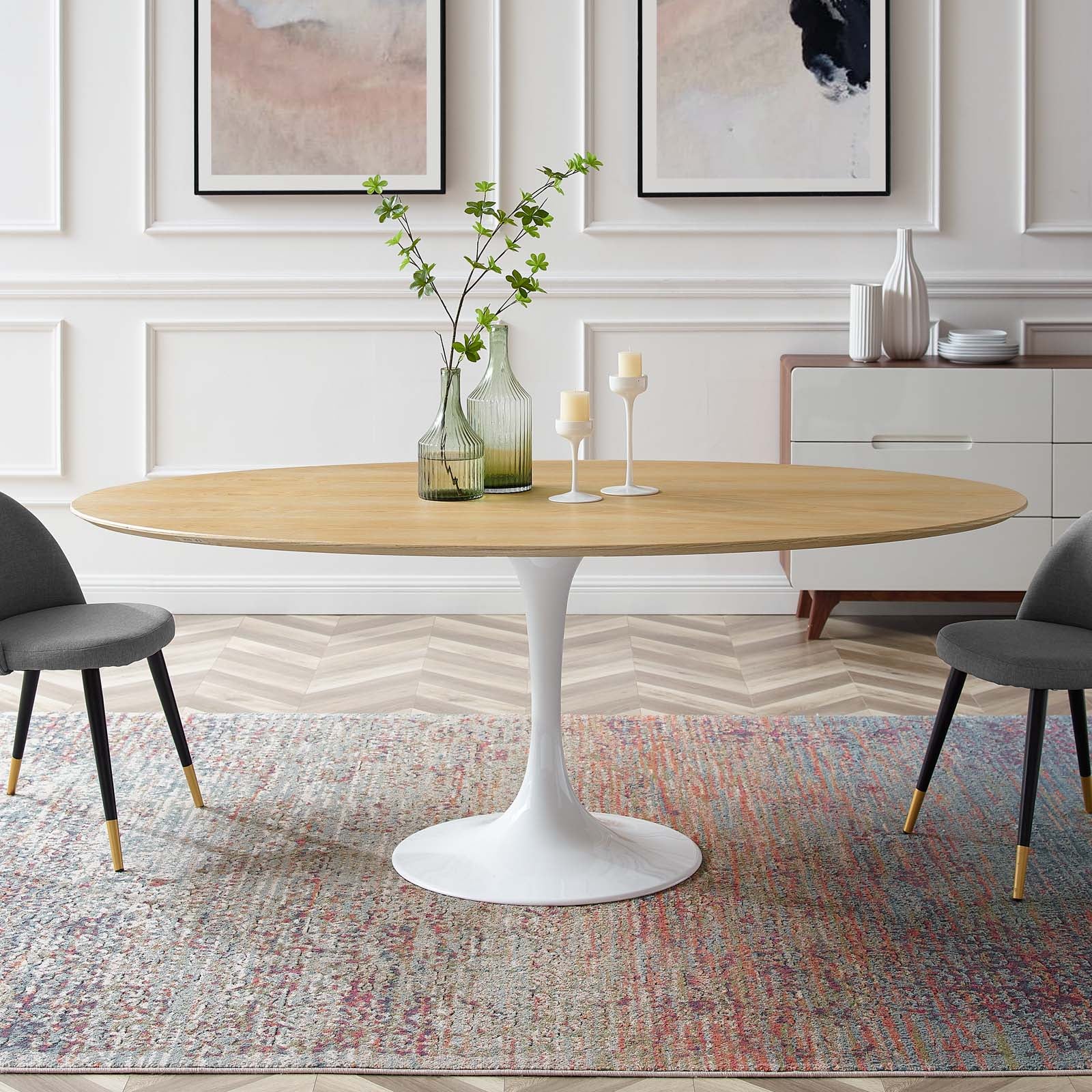 Lippa 78" Oval Dining Table - East Shore Modern Home Furnishings