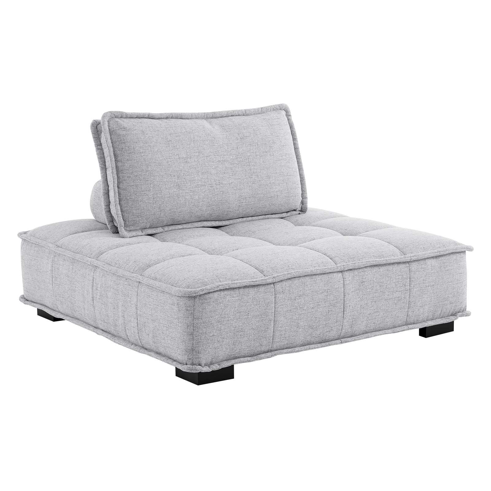 Saunter Tufted Fabric 5-Piece Sectional Sofa