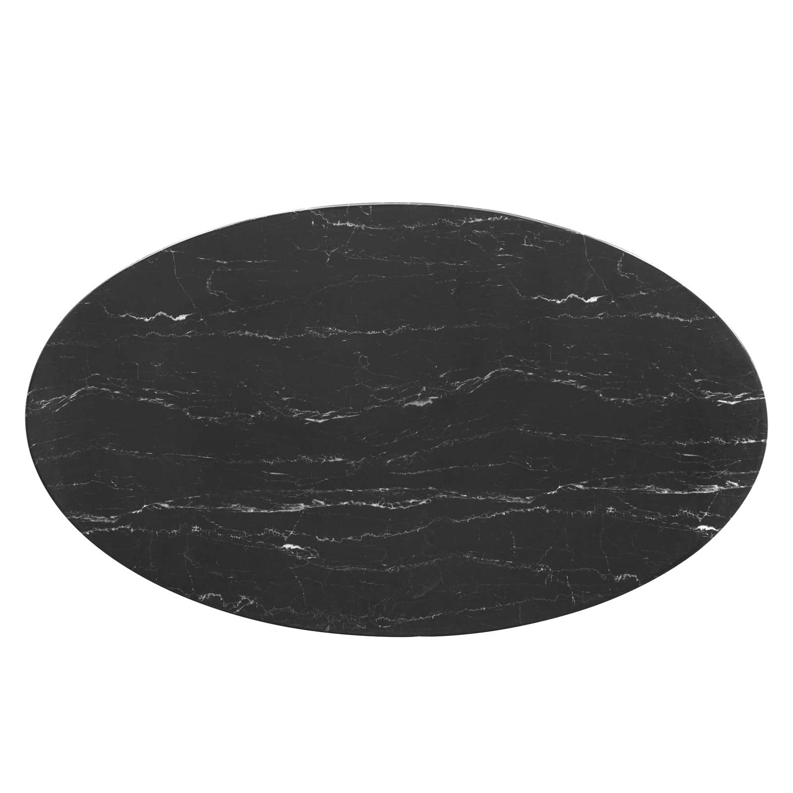 Lippa 54" Oval Artificial Marble Dining Table - East Shore Modern Home Furnishings