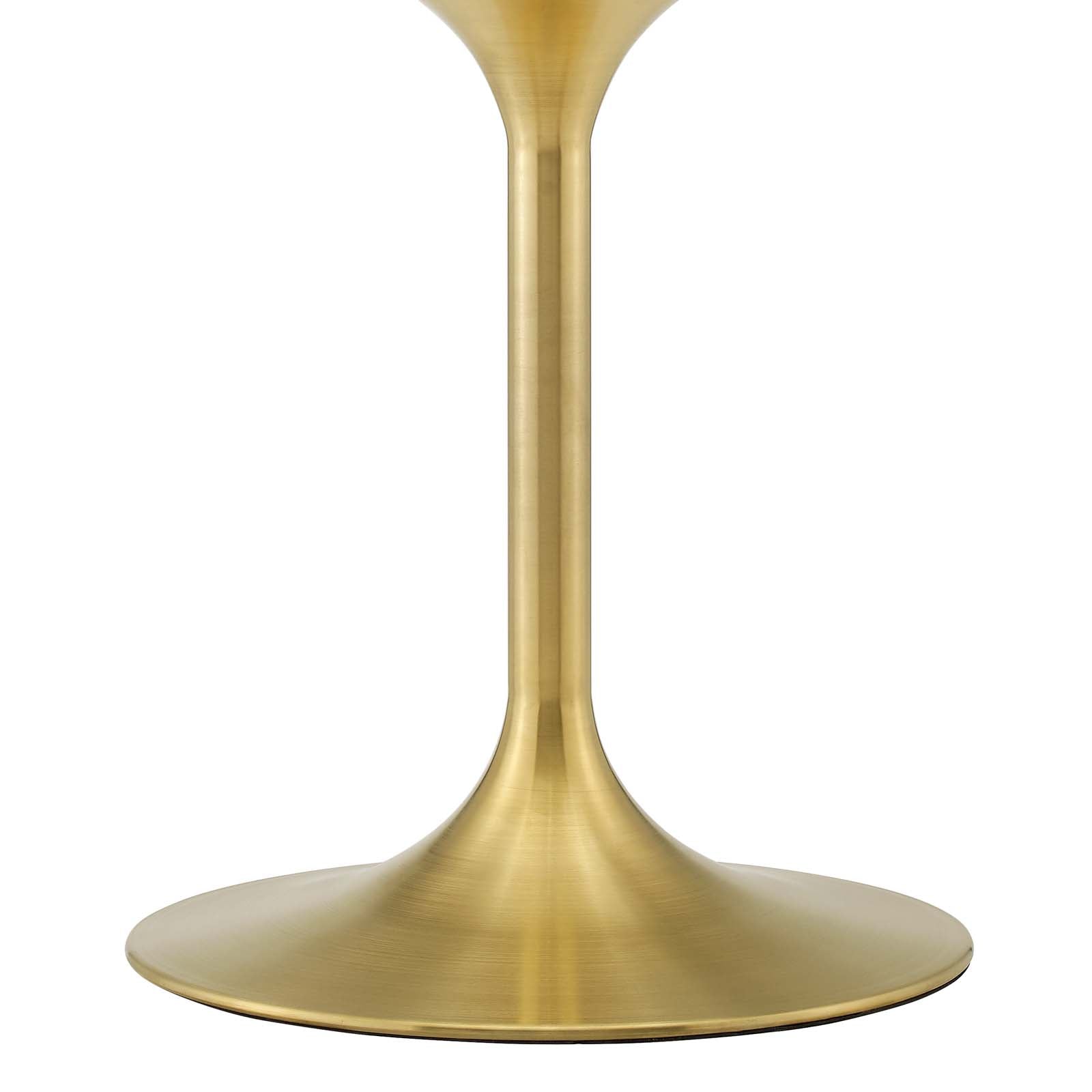 Lippa 54" Oval Artificial Marble Dining Table - East Shore Modern Home Furnishings