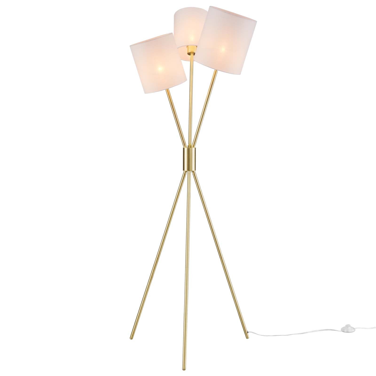 Alexa 3-Light Floor Lamp - East Shore Modern Home Furnishings