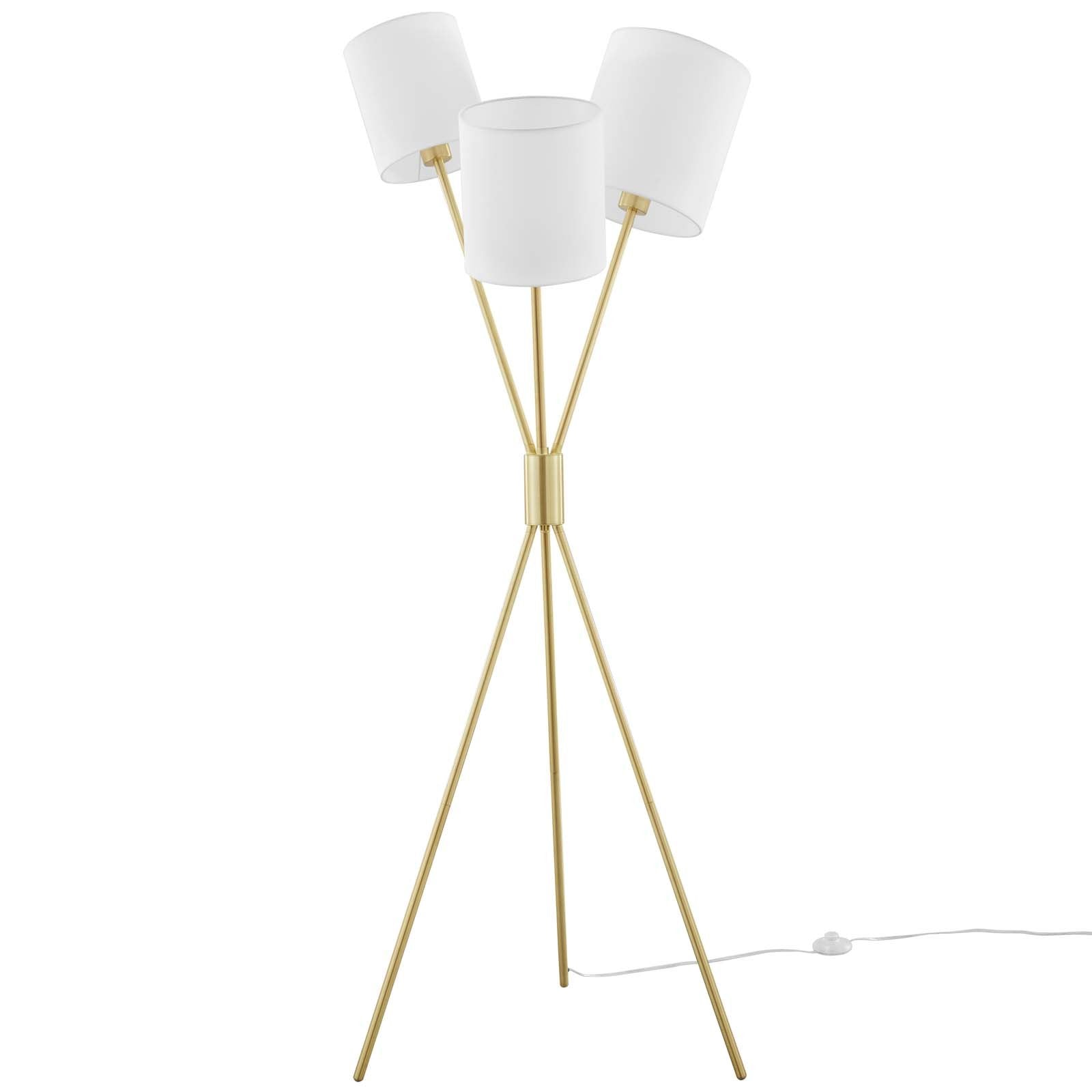 Alexa 3-Light Floor Lamp - East Shore Modern Home Furnishings